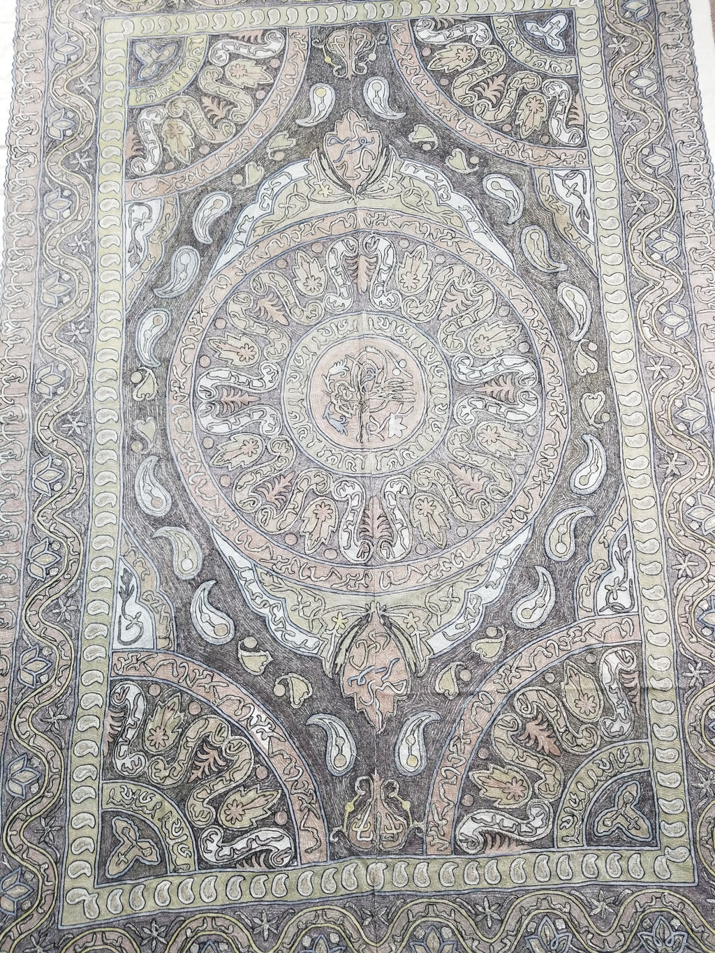 Antique Ottoman Metallic Work Hand Embroidered Ceremonial Cloth 260x180cms