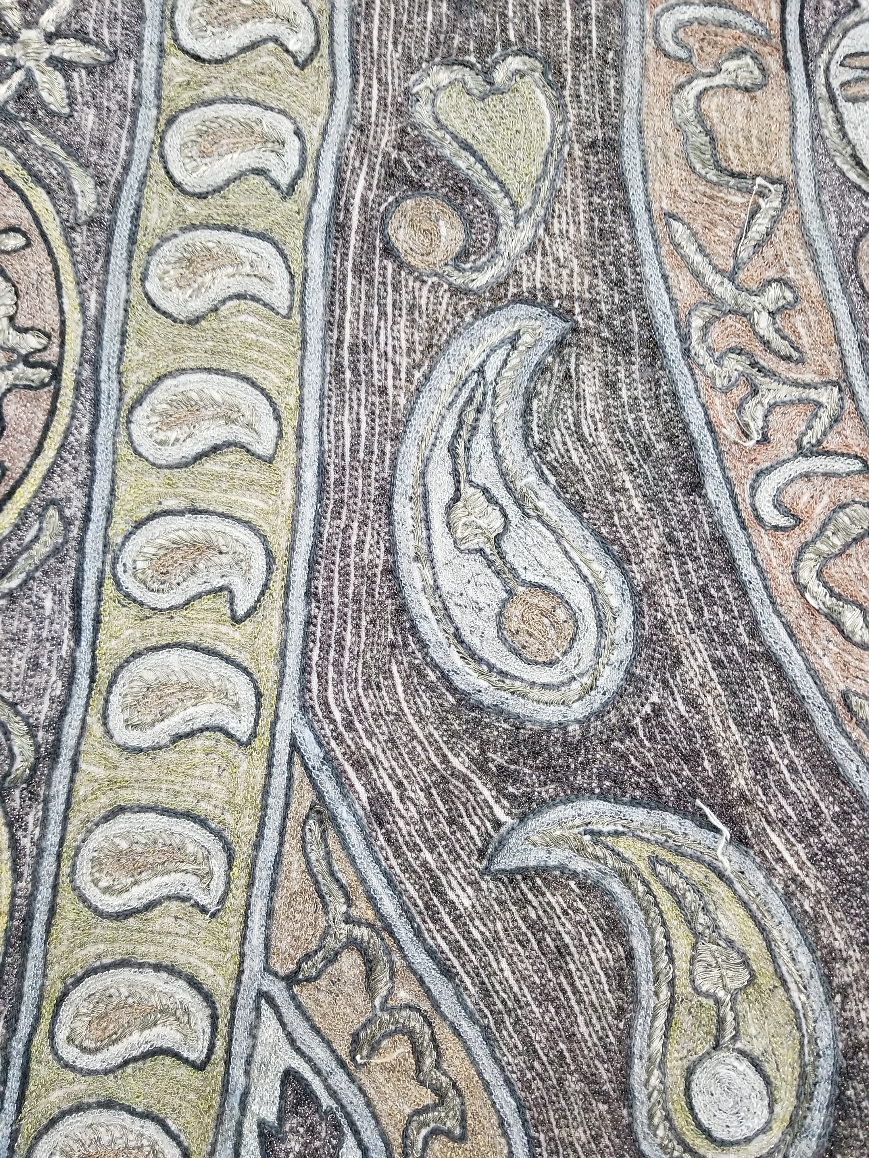 Antique Ottoman Metallic Work Hand Embroidered Ceremonial Cloth 260x180cms