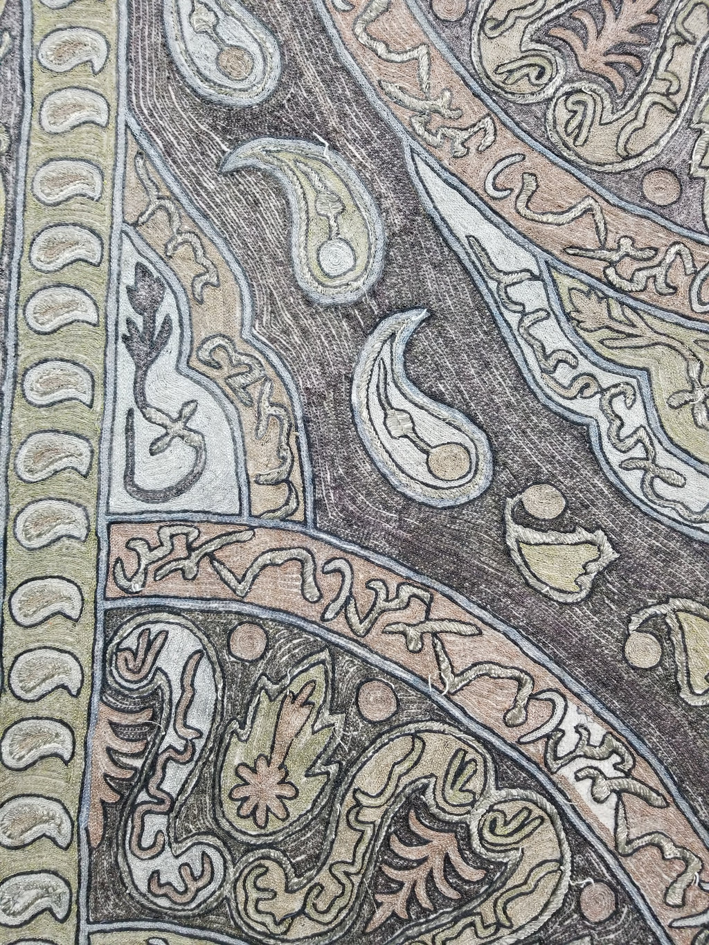 Antique Ottoman Metallic Work Hand Embroidered Ceremonial Cloth 260x180cms