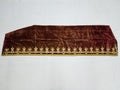 Antique Ottoman Gold Metallic Embroidered Velvet Wall Hanging 208x58cm