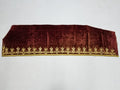 Antique Ottoman Gold Metallic Embroidered Velvet Wall Hanging 209x58cm