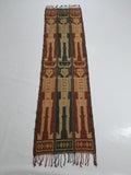 Vintage Handwoven Indonesian Sumba Hinggi Wall Tapestry / Runner 186x52cm