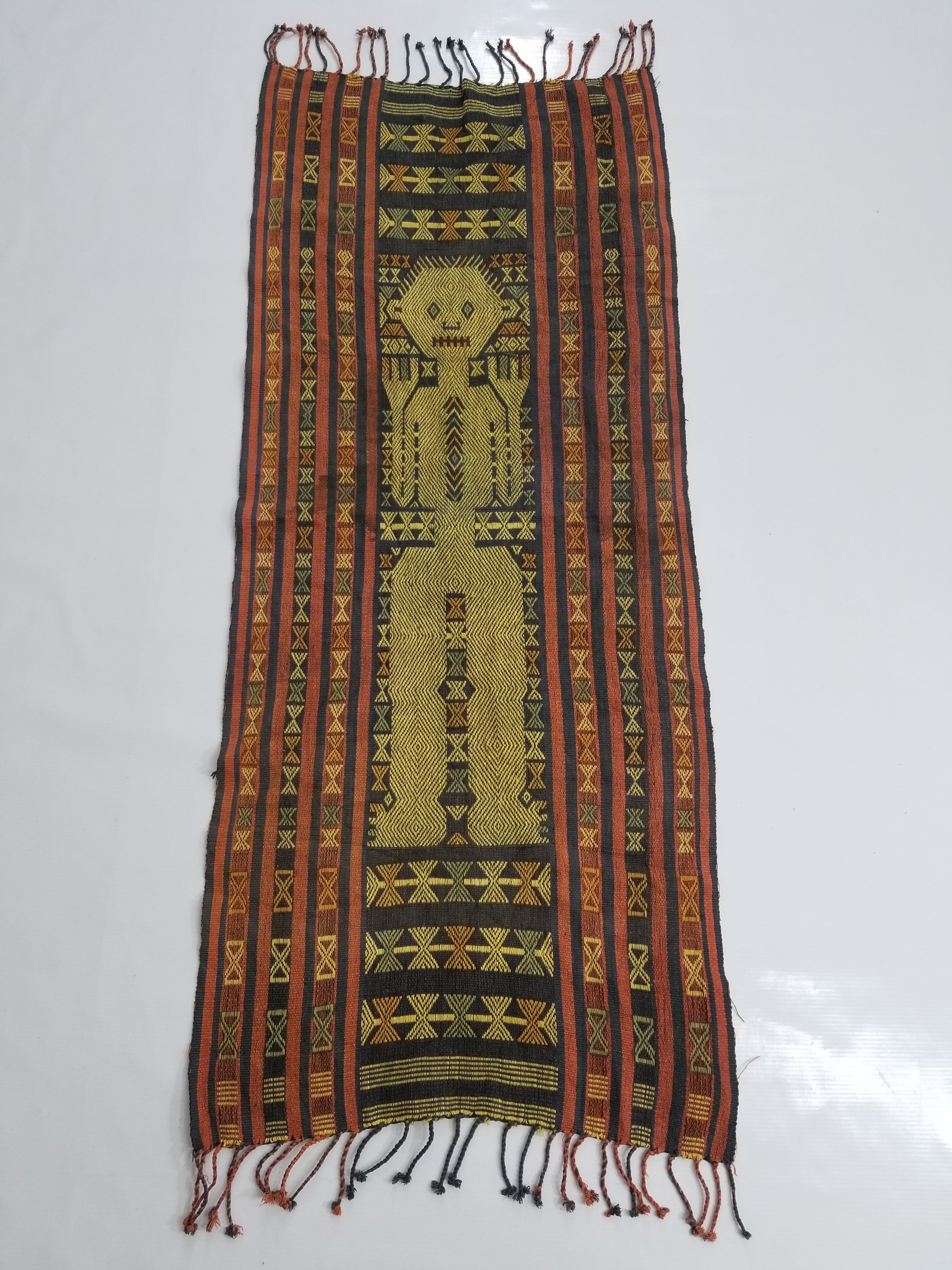 Antique Traditional Handwoven Sumba Pahikung Ikat Wall Tapestry 123x51cm