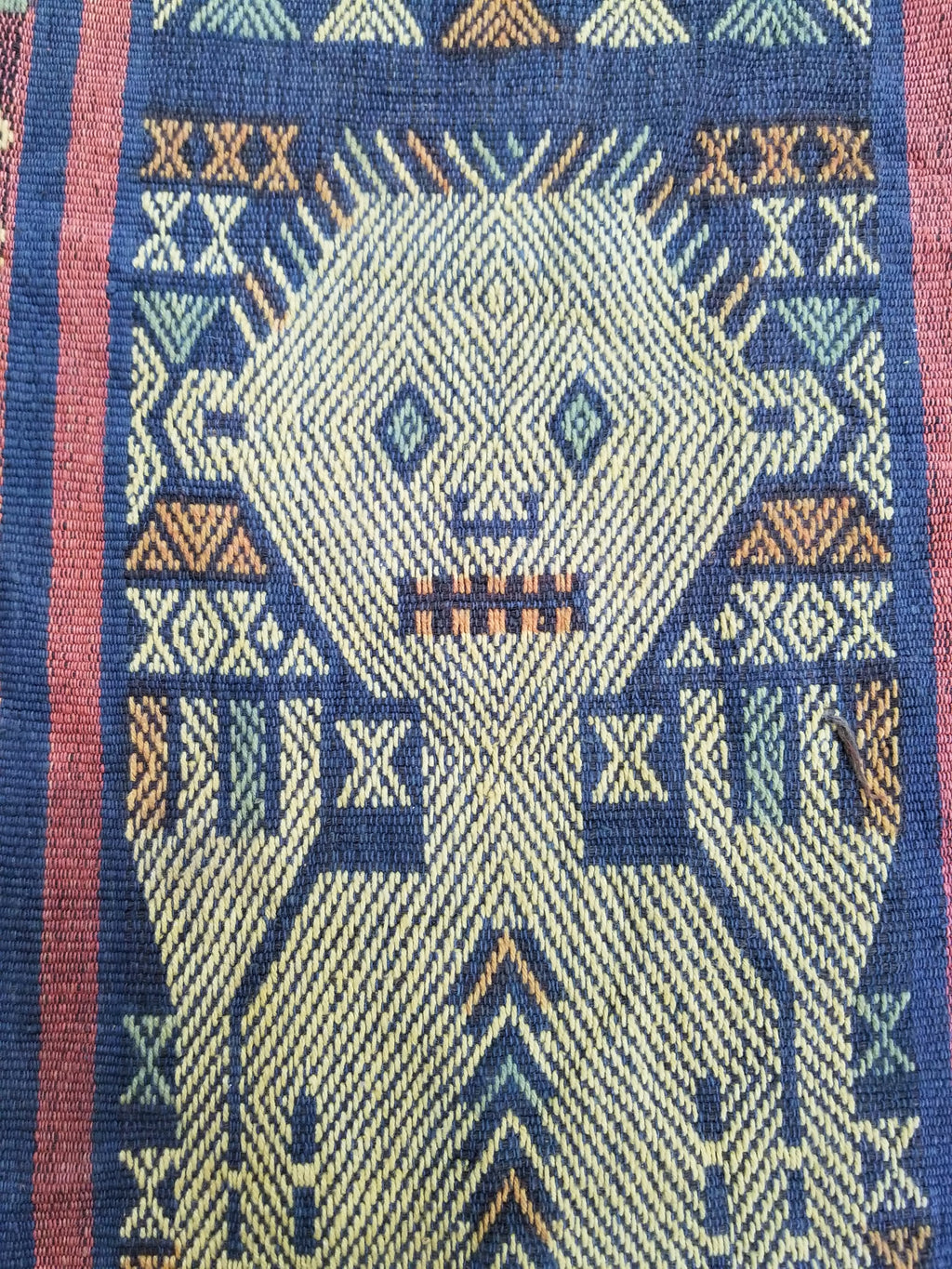 Antique Traditional Handwoven Sumba Pahikung Ikat Wall Tapestry 123x51cm