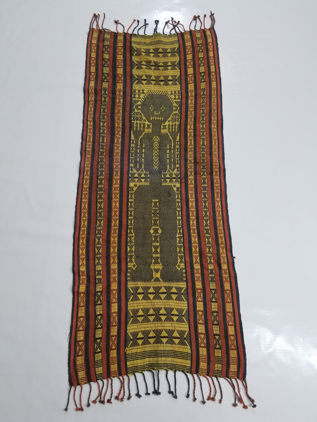 Antique Traditional Handwoven Sumba Pahikung Ikat Wall Tapestry 123x51cm