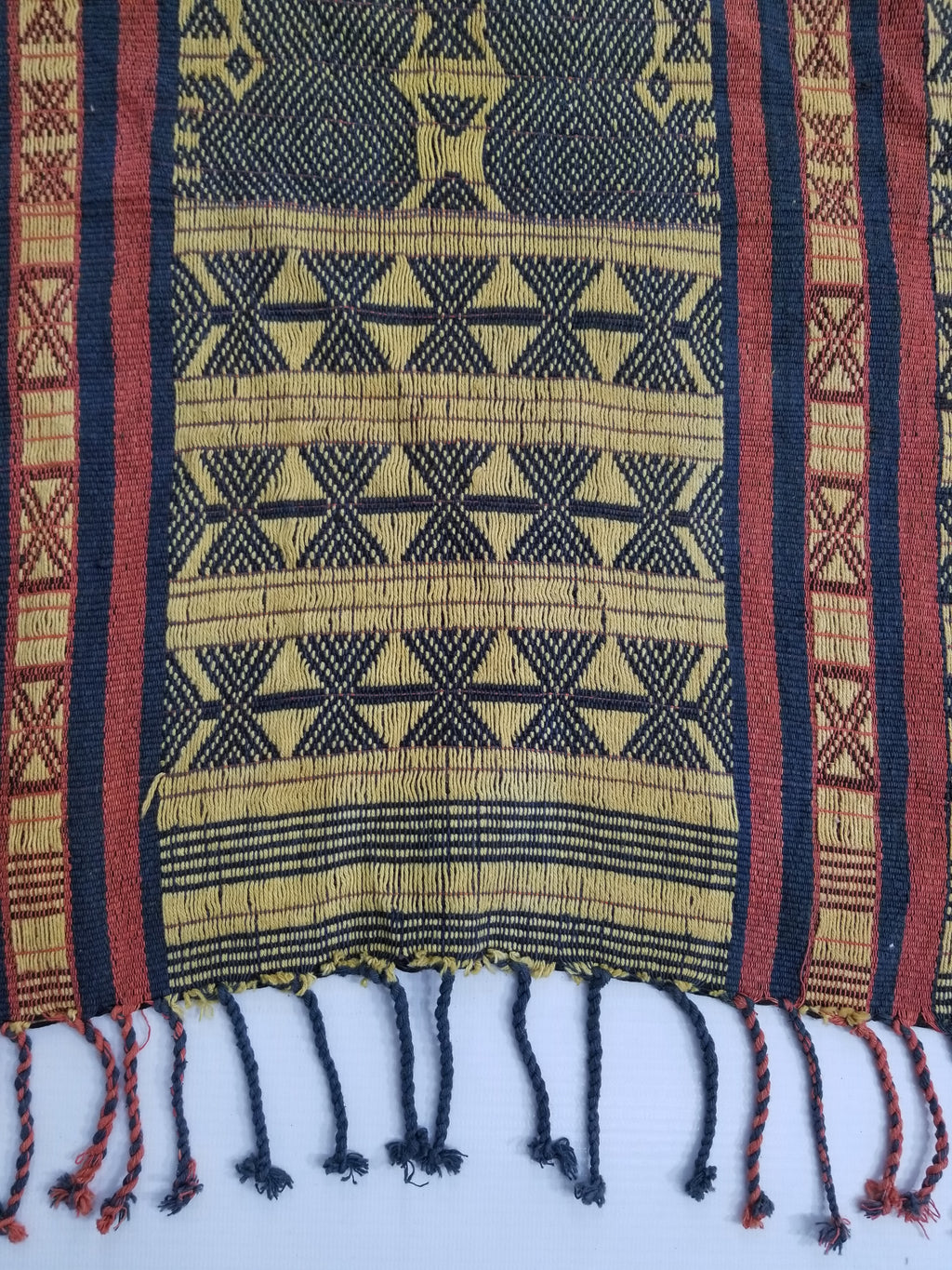 Antique Traditional Handwoven Sumba Pahikung Ikat Wall Tapestry 123x51cm
