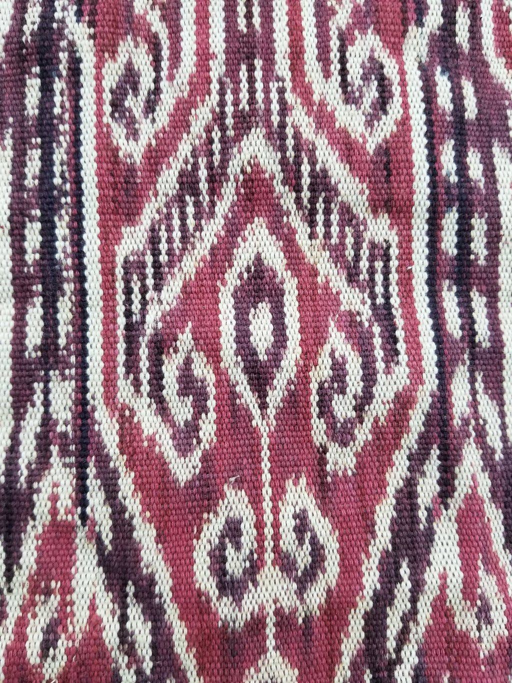 Vintage Handwoven Pua Kumbu Vertical Seam Ceremonial Textile 134x90cm