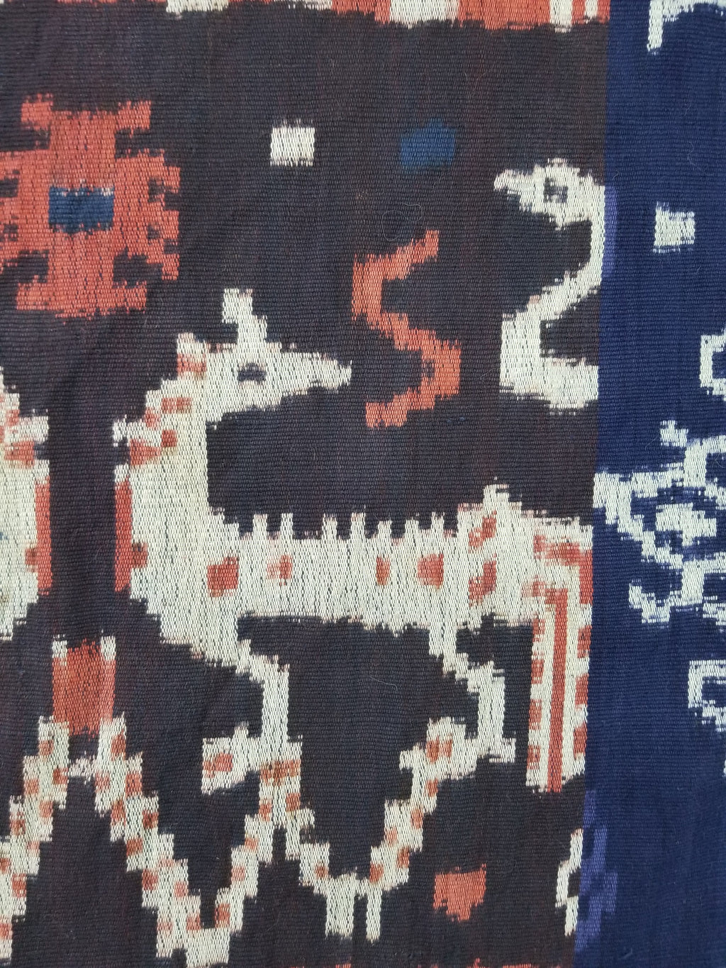Vintage Handwoven Indonesian Ikat Sumba Vertical Seam Tapestry/ Runner 221x98cm