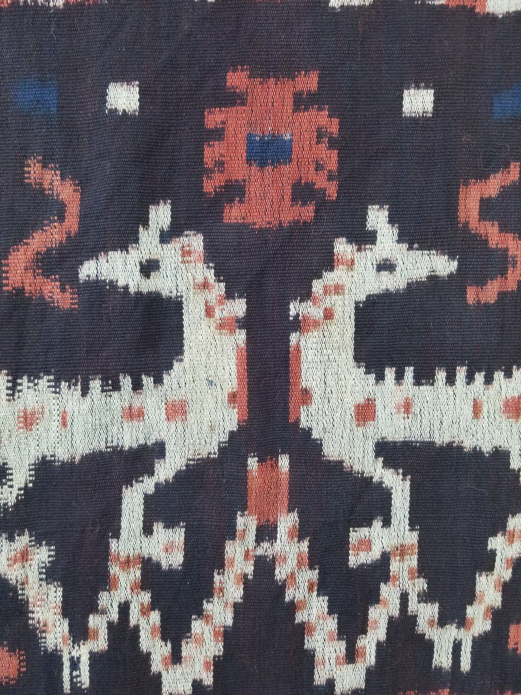 Vintage Handwoven Indonesian Ikat Sumba Vertical Seam Tapestry/ Runner 221x98cm