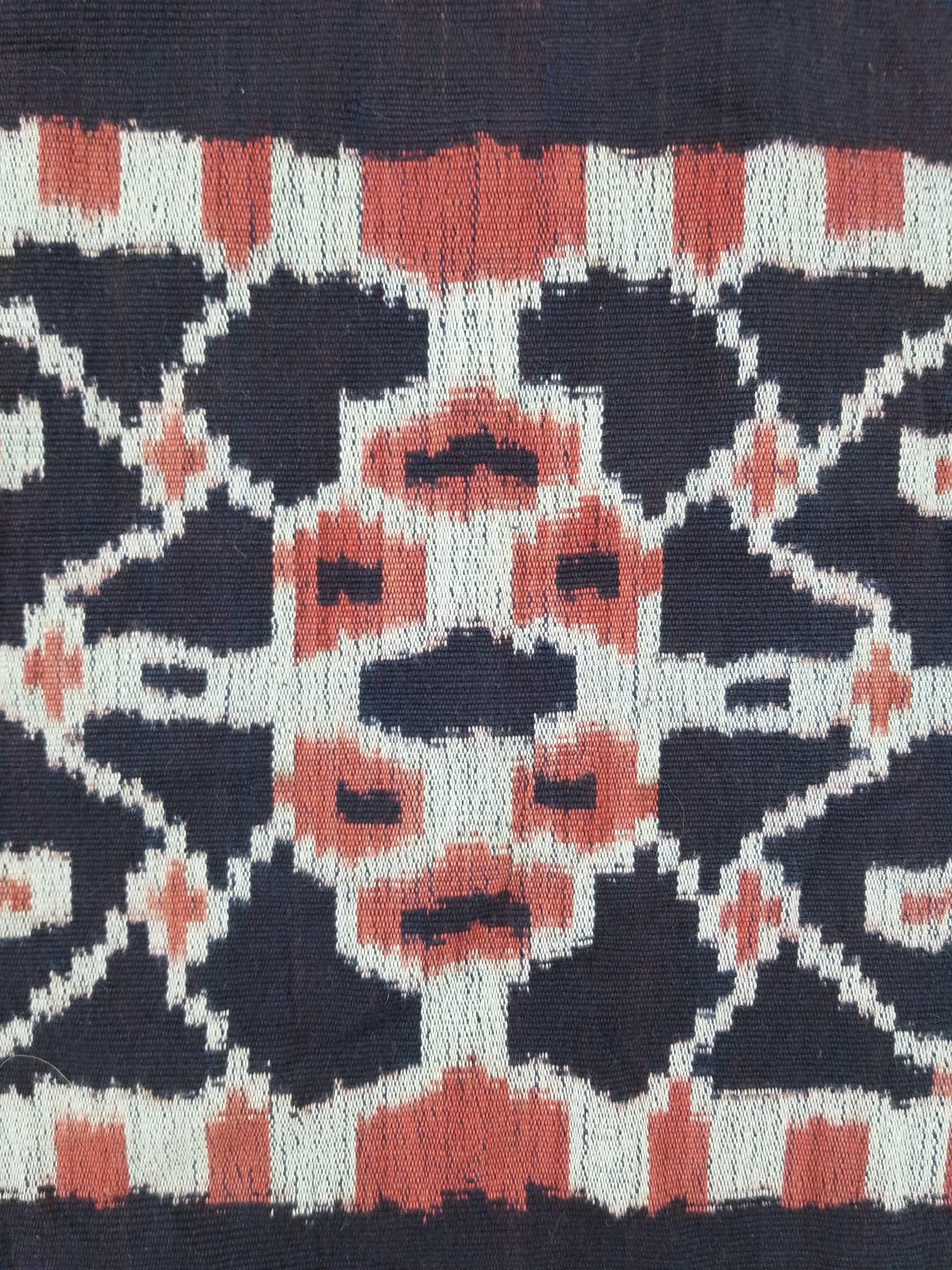 Vintage Handwoven Indonesian Ikat Sumba Vertical Seam Tapestry/ Runner 221x98cm