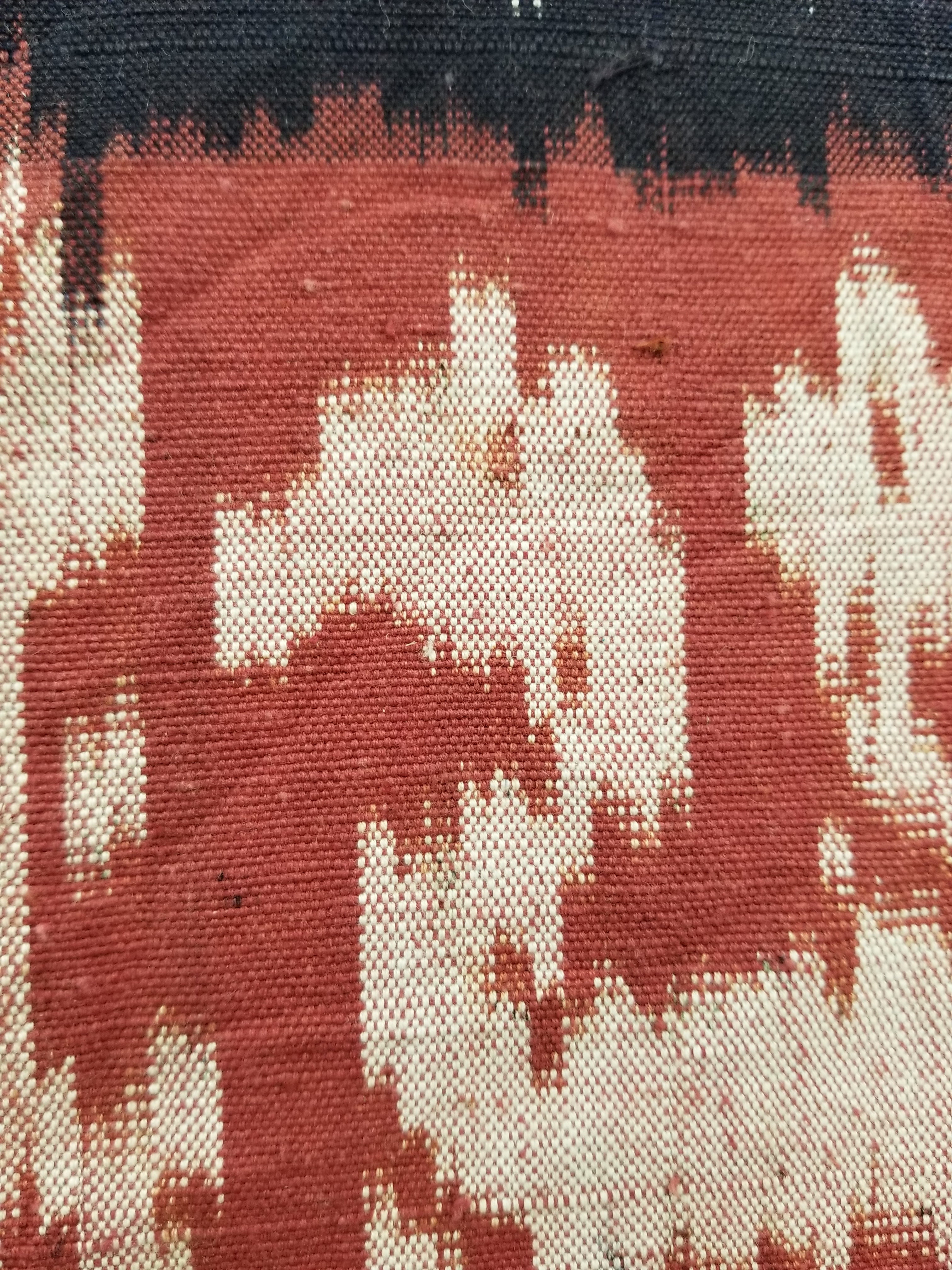 Antique Traditional Indonesian Handwoven Tenun Ikat Sumba Textile 231x118cm