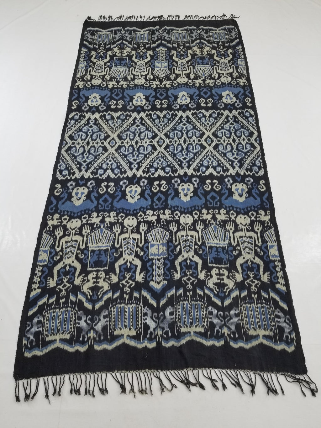 Vintage Indonesian Handwoven Sumba Ikat Wall Hanging / Shawl 230x112cm