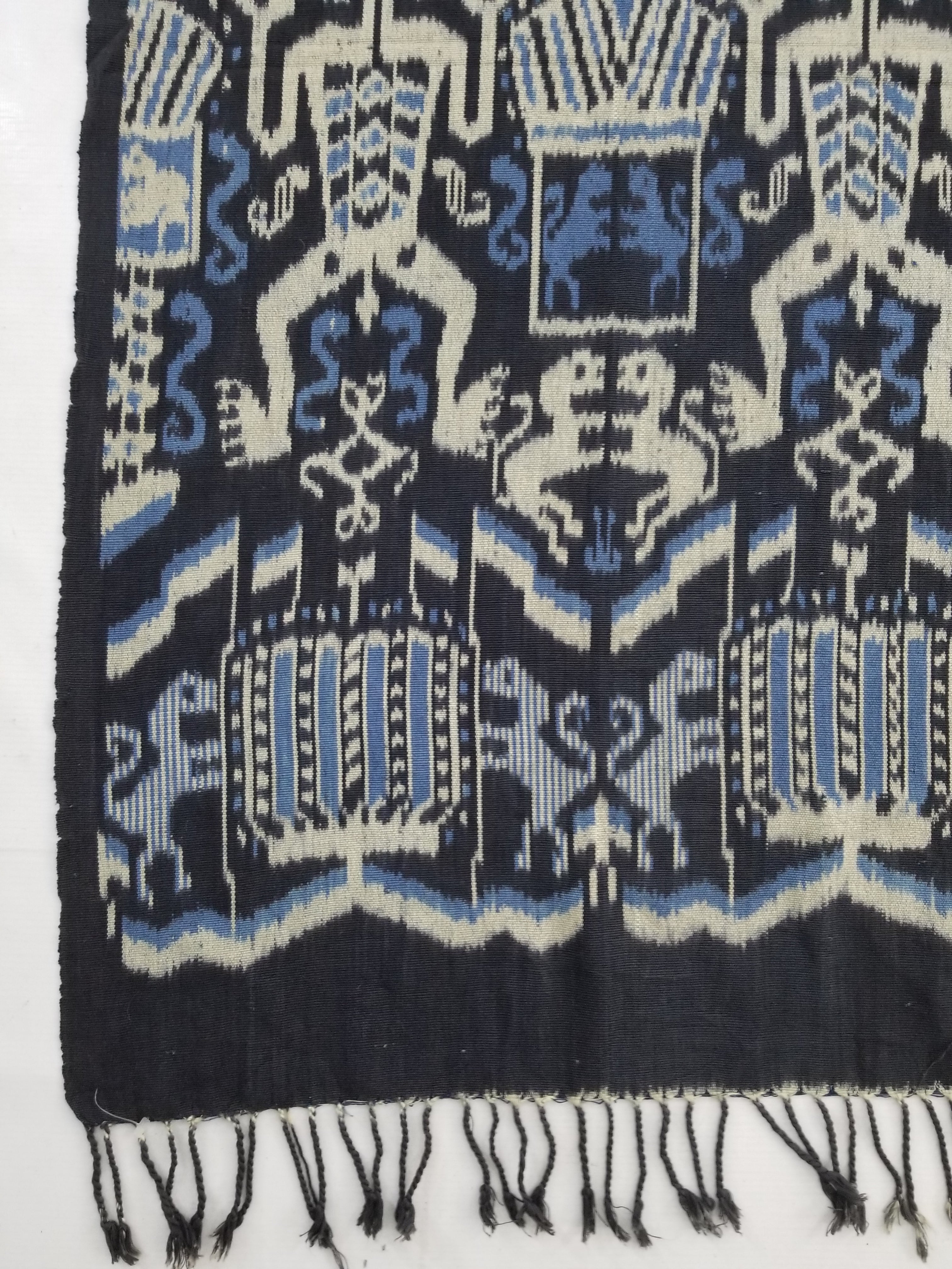 Vintage Indonesian Handwoven Sumba Ikat Wall Hanging / Shawl 230x112cm