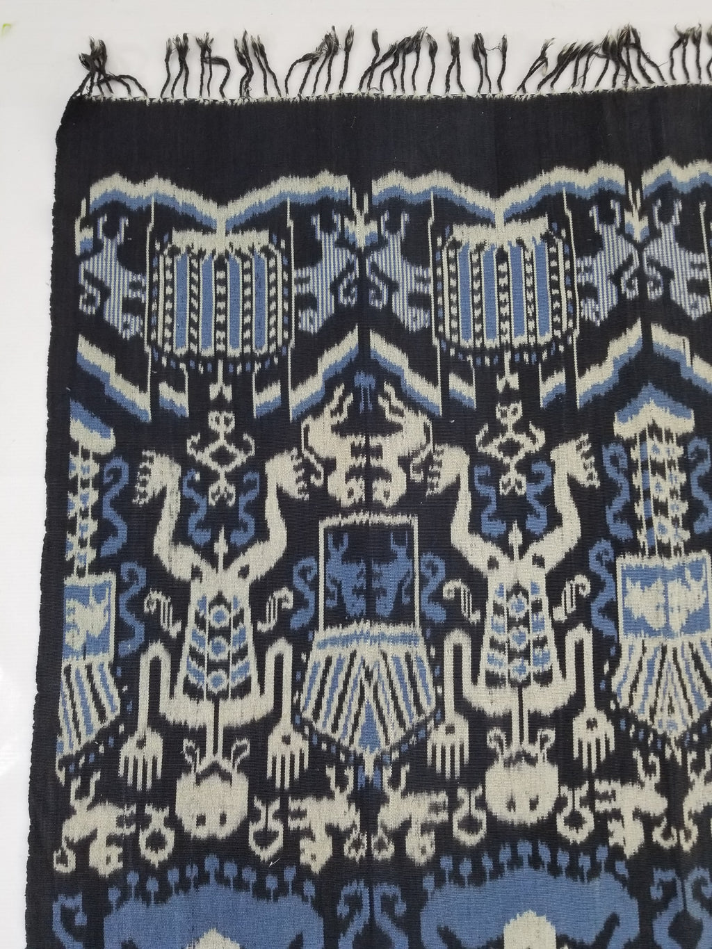 Vintage Indonesian Handwoven Sumba Ikat Wall Hanging / Shawl 230x112cm