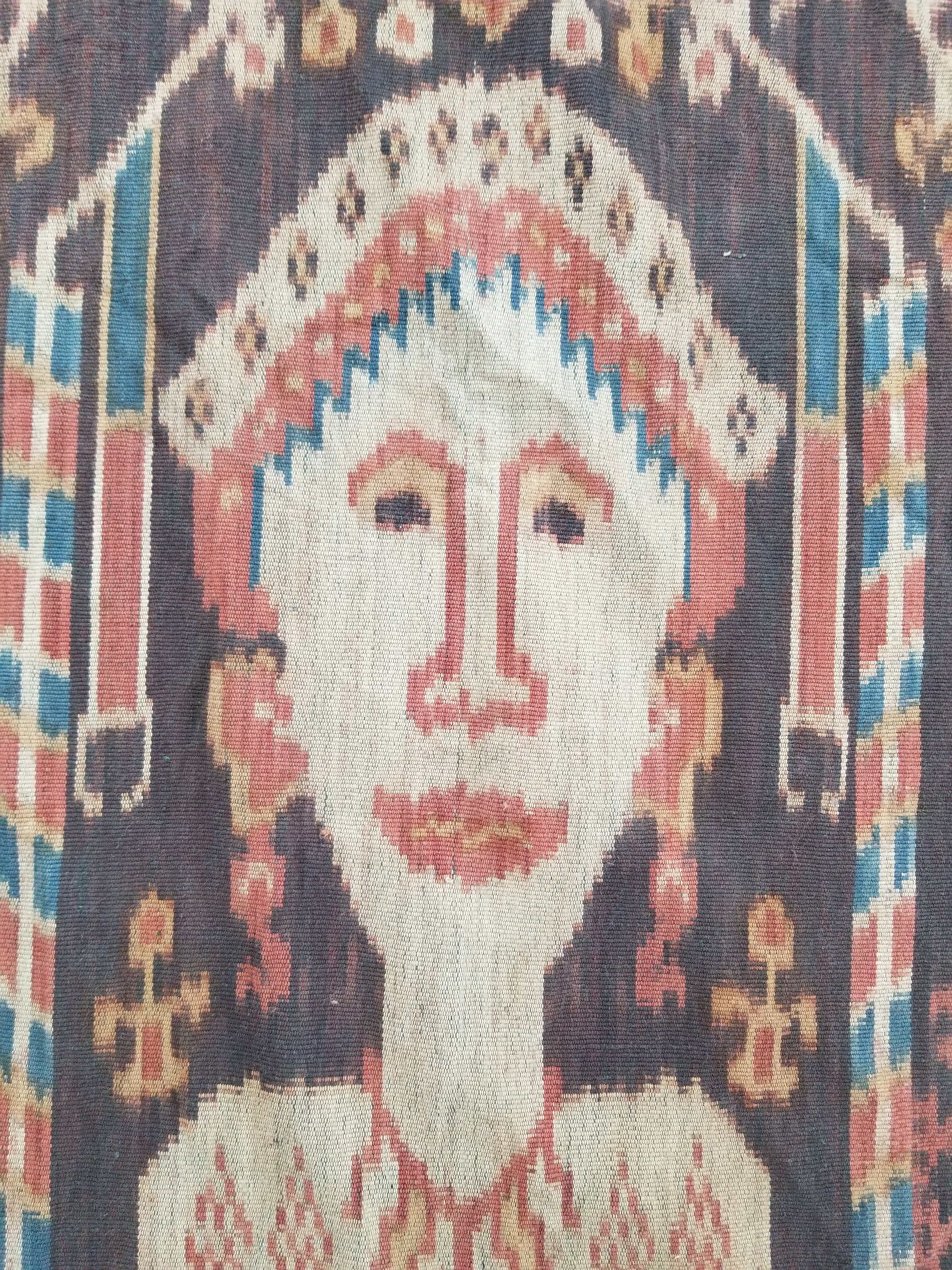 Antique Handwoven Indonesian Sumba Ikat Vertical Seam Ceremonial Textile 270x132