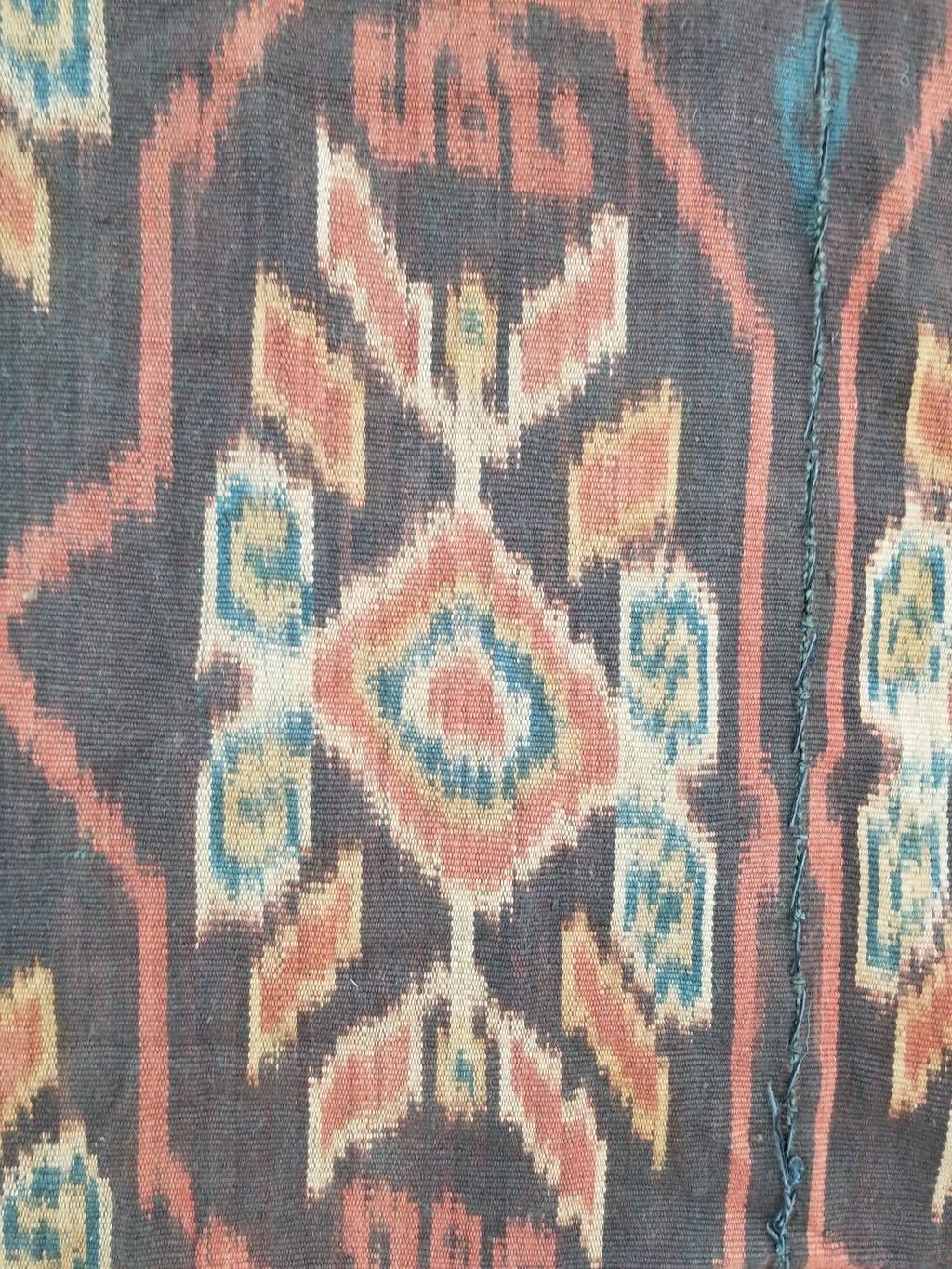 Antique Handwoven Indonesian Sumba Ikat Vertical Seam Ceremonial Textile 270x132