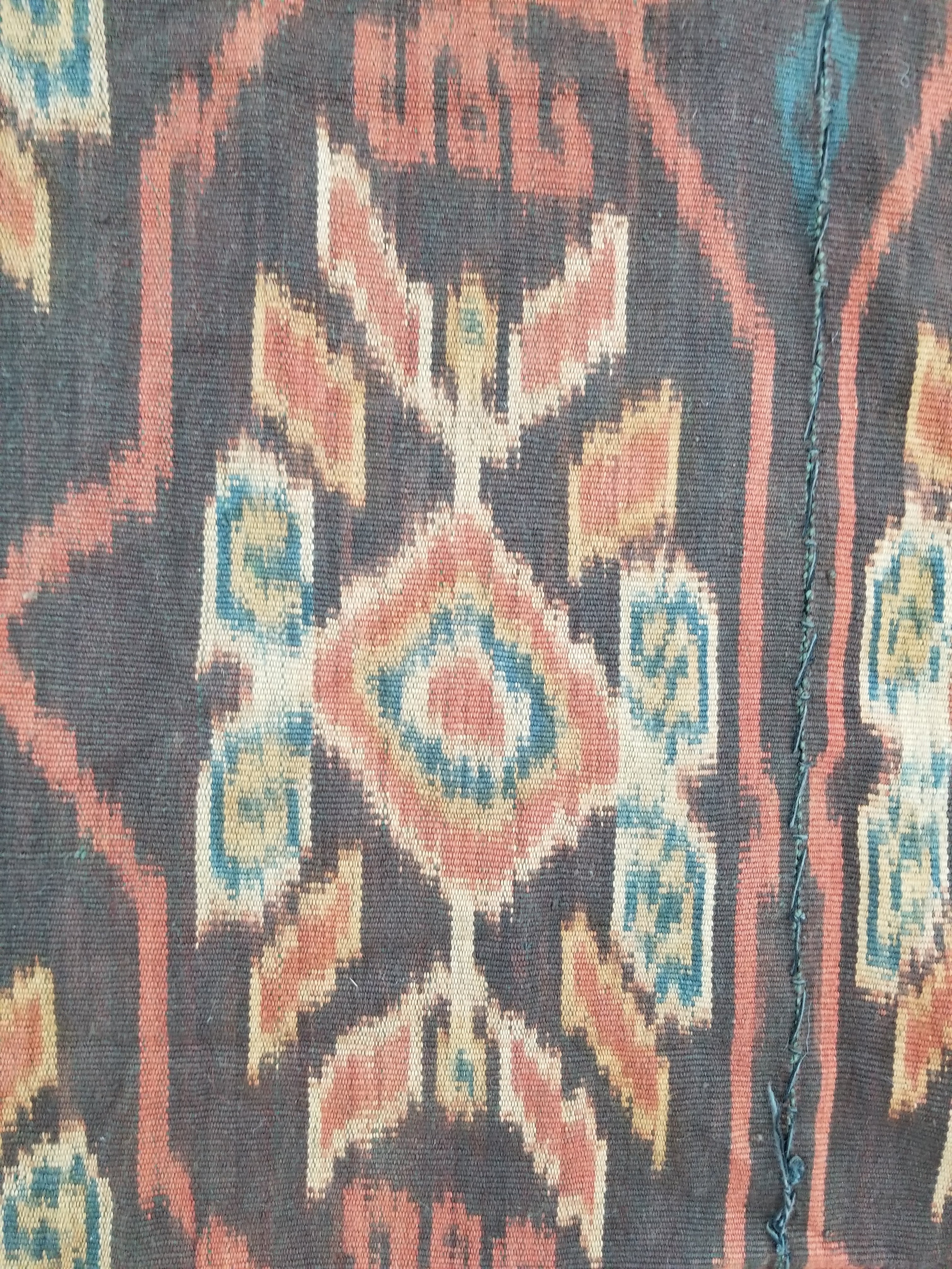 Antique Handwoven Indonesian Sumba Ikat Vertical Seam Ceremonial Textile 270x132