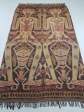 Vintage Indonesian Handwoven Sumba Ikat Hinggi Vertical Seam Textile 264x155cm