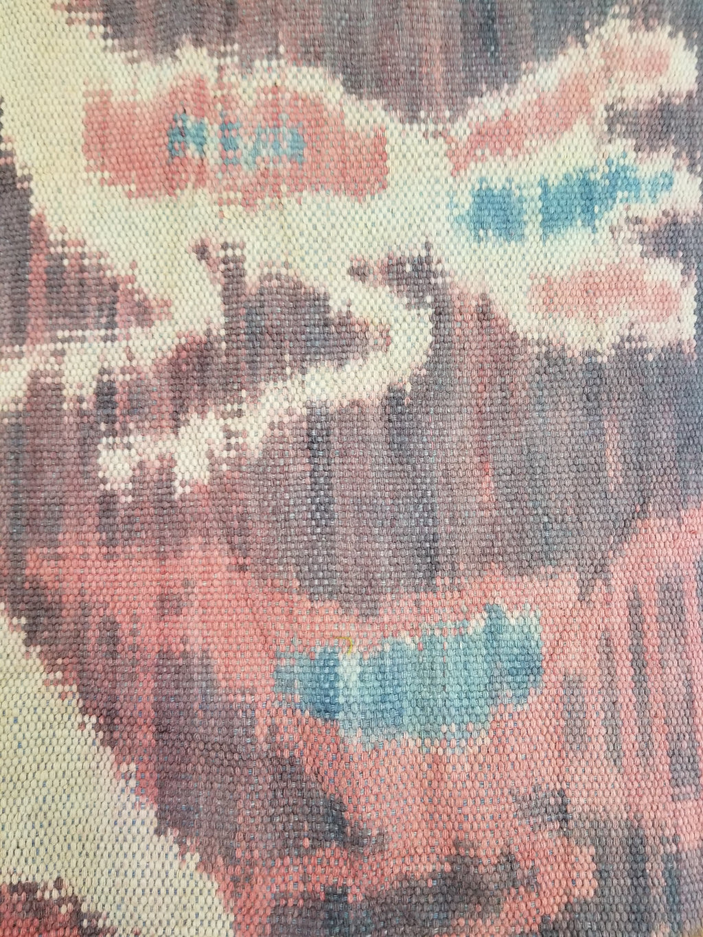 Vintage Indonesian Handwoven Sumba Ikat Hinggi Vertical Seam Textile 264x155cm