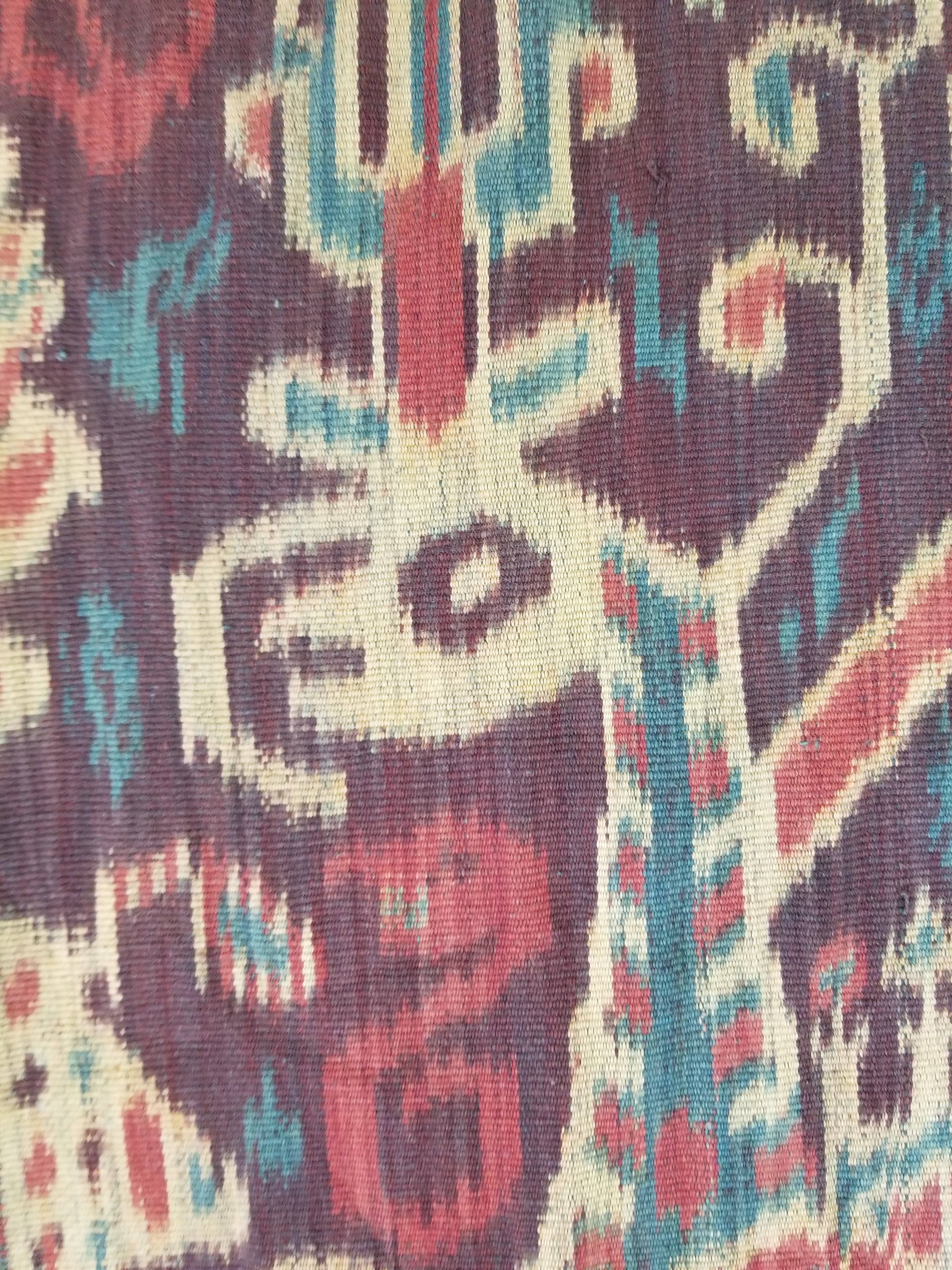 Vintage Indonesian Handwoven Sumba Ikat Vertical Seam Textile 252x124cm