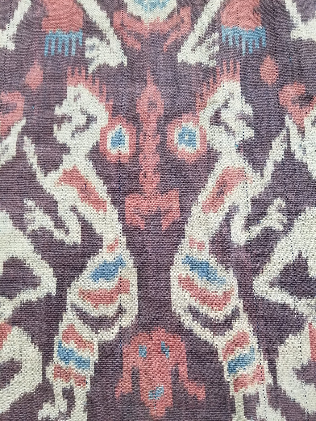 Vintage Indonesian Handwoven Sumba Ikat Hinggi Wall Tapestry 222x117cm