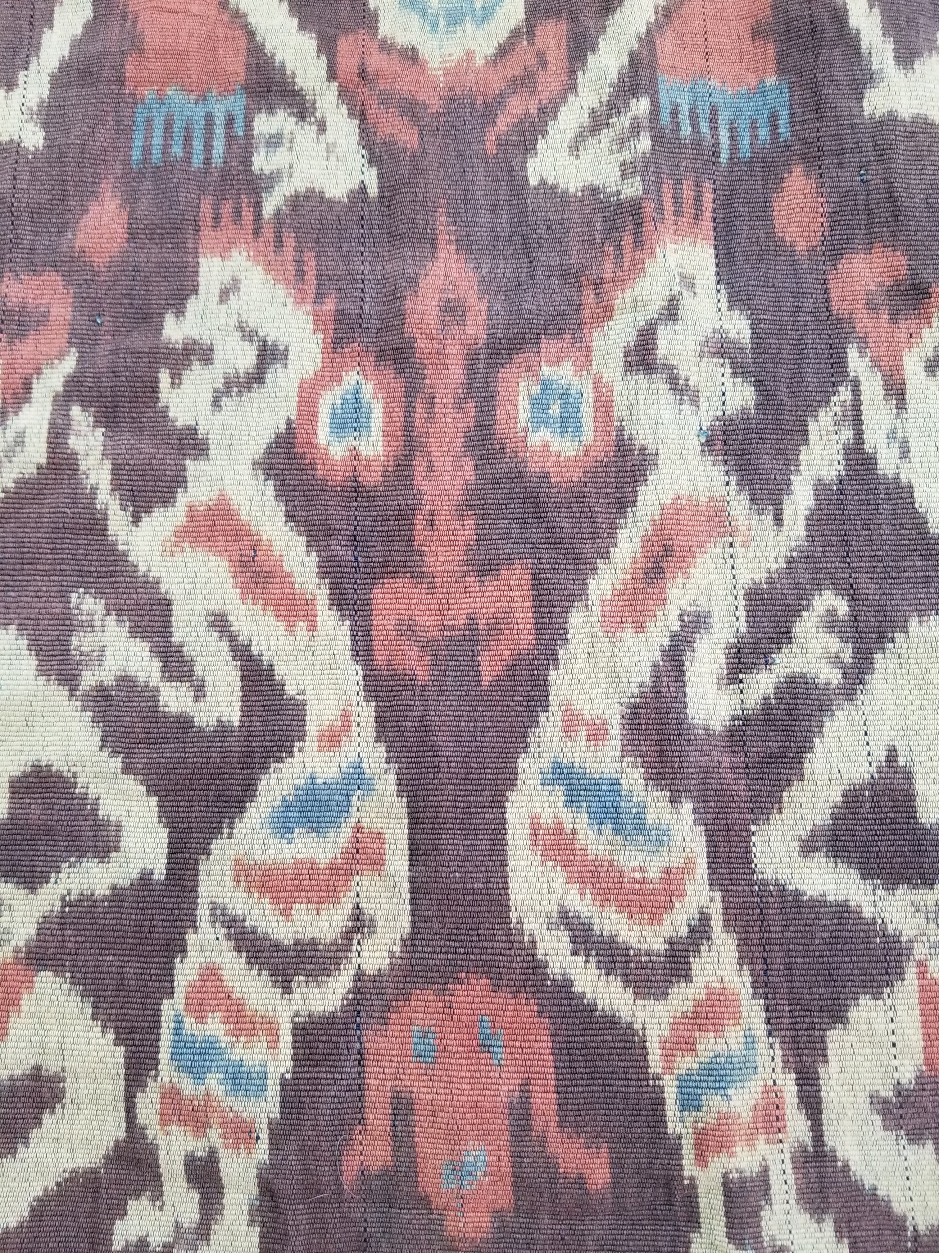 Vintage Indonesian Handwoven Sumba Ikat Hinggi Wall Tapestry 222x117cm