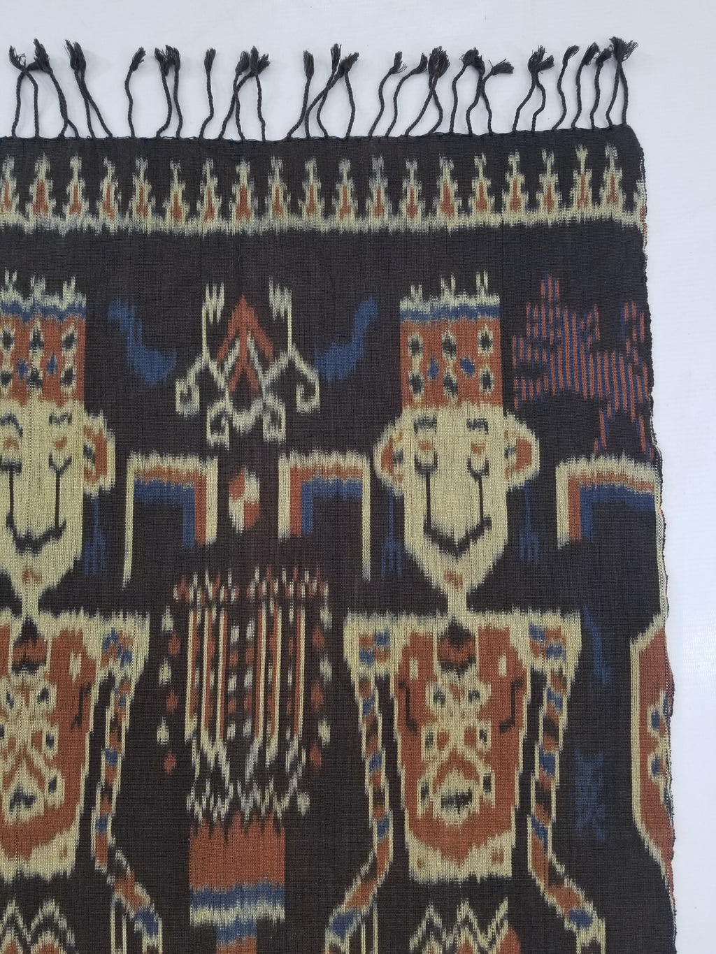 Vintage Indonesian Handwoven Sumba Ikat Hinggi Wall Ceremonial Tapestry 98x59cm