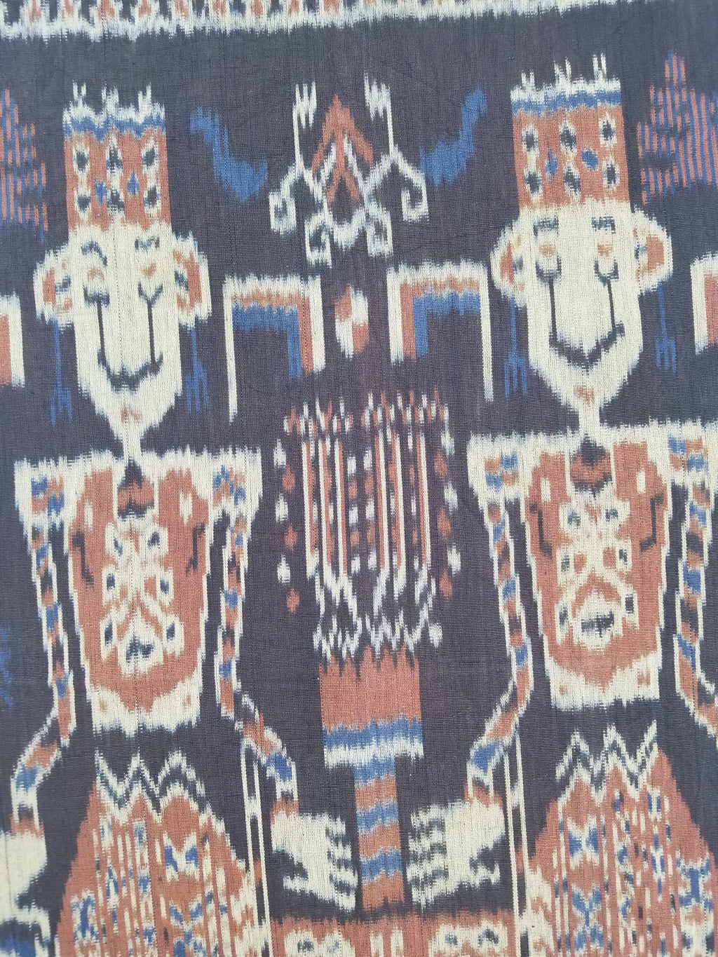 Vintage Indonesian Handwoven Sumba Ikat Hinggi Wall Ceremonial Tapestry 98x59cm
