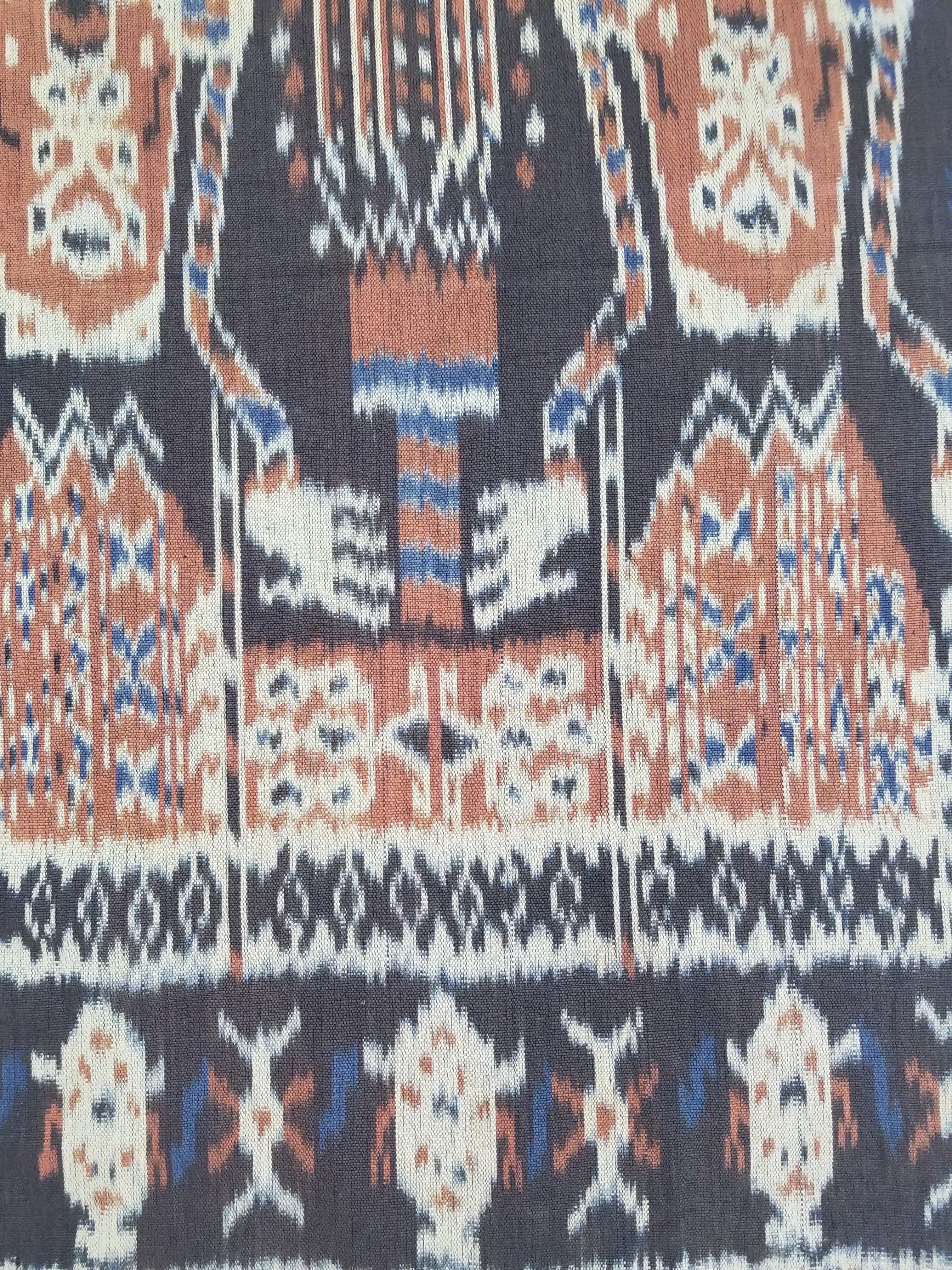 Vintage Indonesian Handwoven Sumba Ikat Hinggi Wall Ceremonial Tapestry 98x59cm
