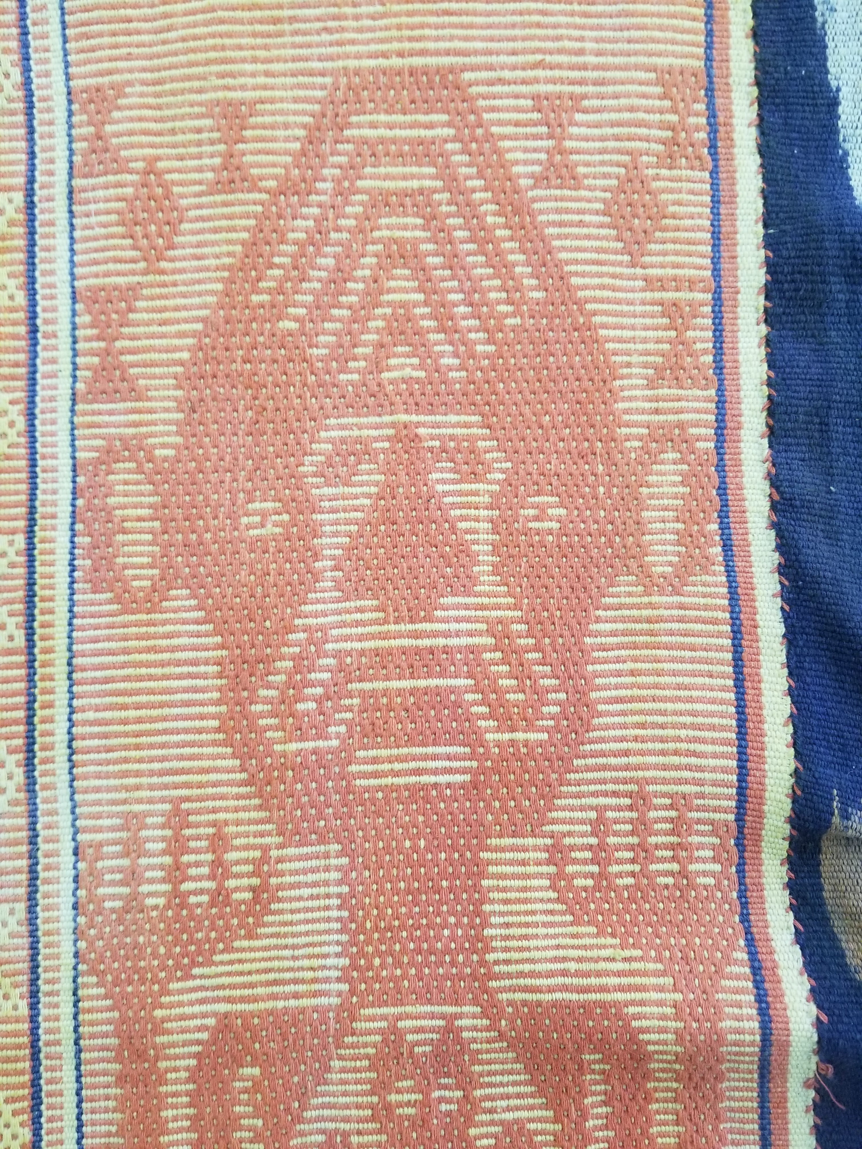 Vintage Indonesian Handwoven Tenun Sumba Ikat Hinggi Textile 212x93cm