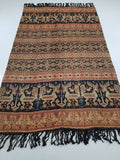 Vintage Indonesian Handwoven Sumba Ikat Vertical Seam Wall Hanging 242x144cm