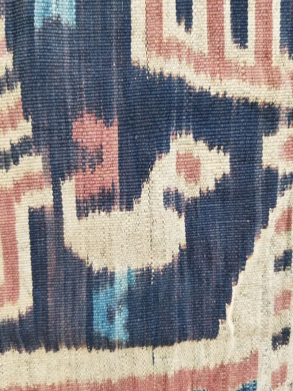 Vintage Indonesian Handwoven Sumba Ikat Vertical Seam Wall Hanging 242x144cm