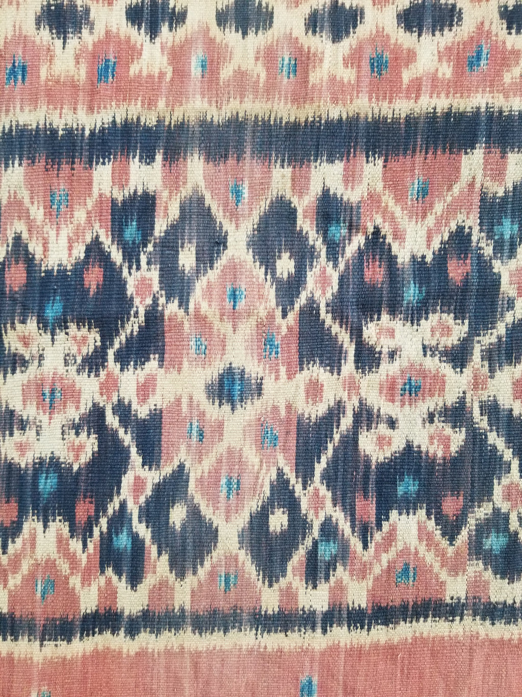 Vintage Indonesian Handwoven Sumba Ikat Vertical Seam Wall Hanging 242x144cm
