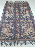 Antique Indonesian Handwoven Sumba Ikat Vertical Seam Wall Hanging 226x152cm