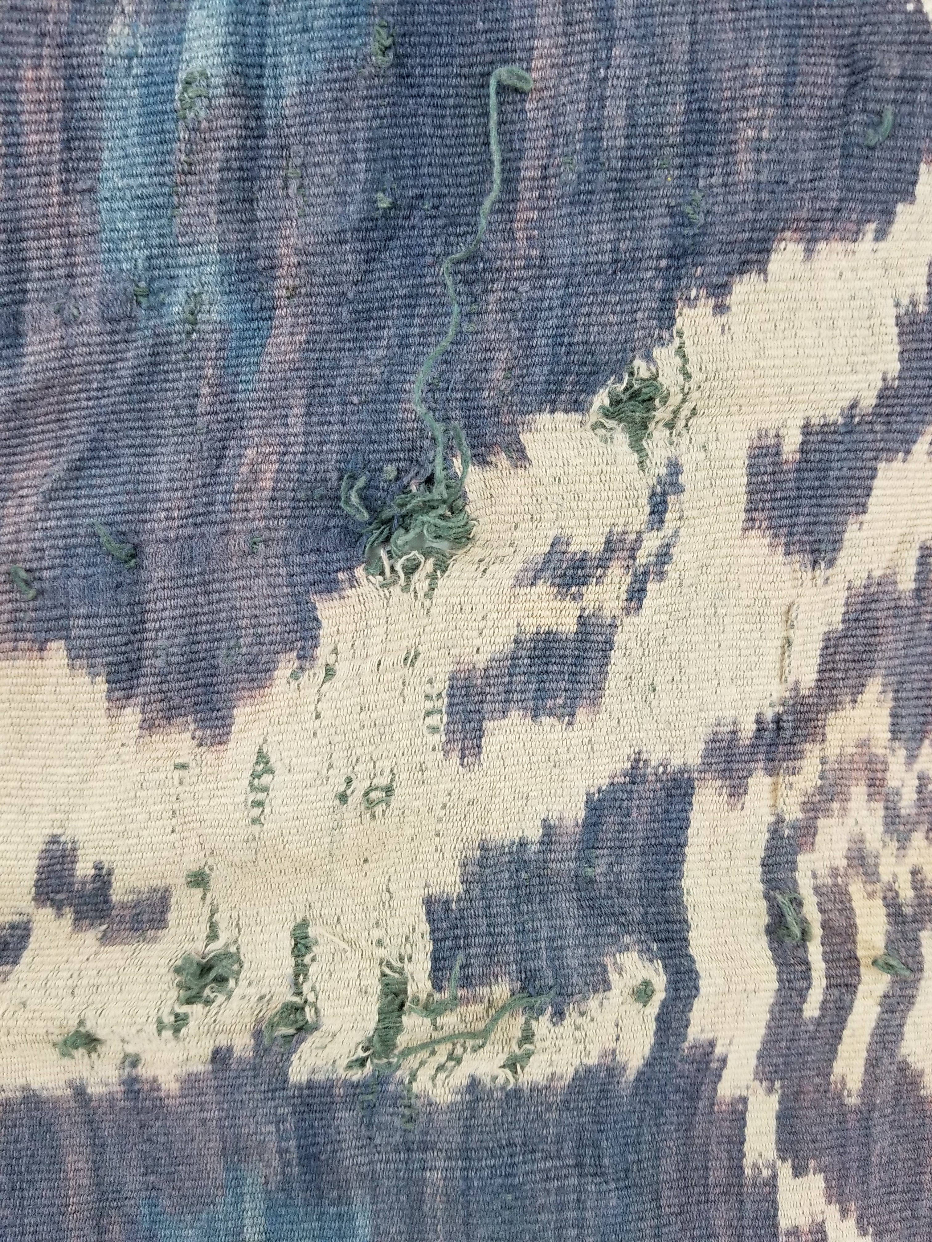 Antique Indonesian Handwoven Sumba Ikat Vertical Seam Wall Hanging 226x152cm