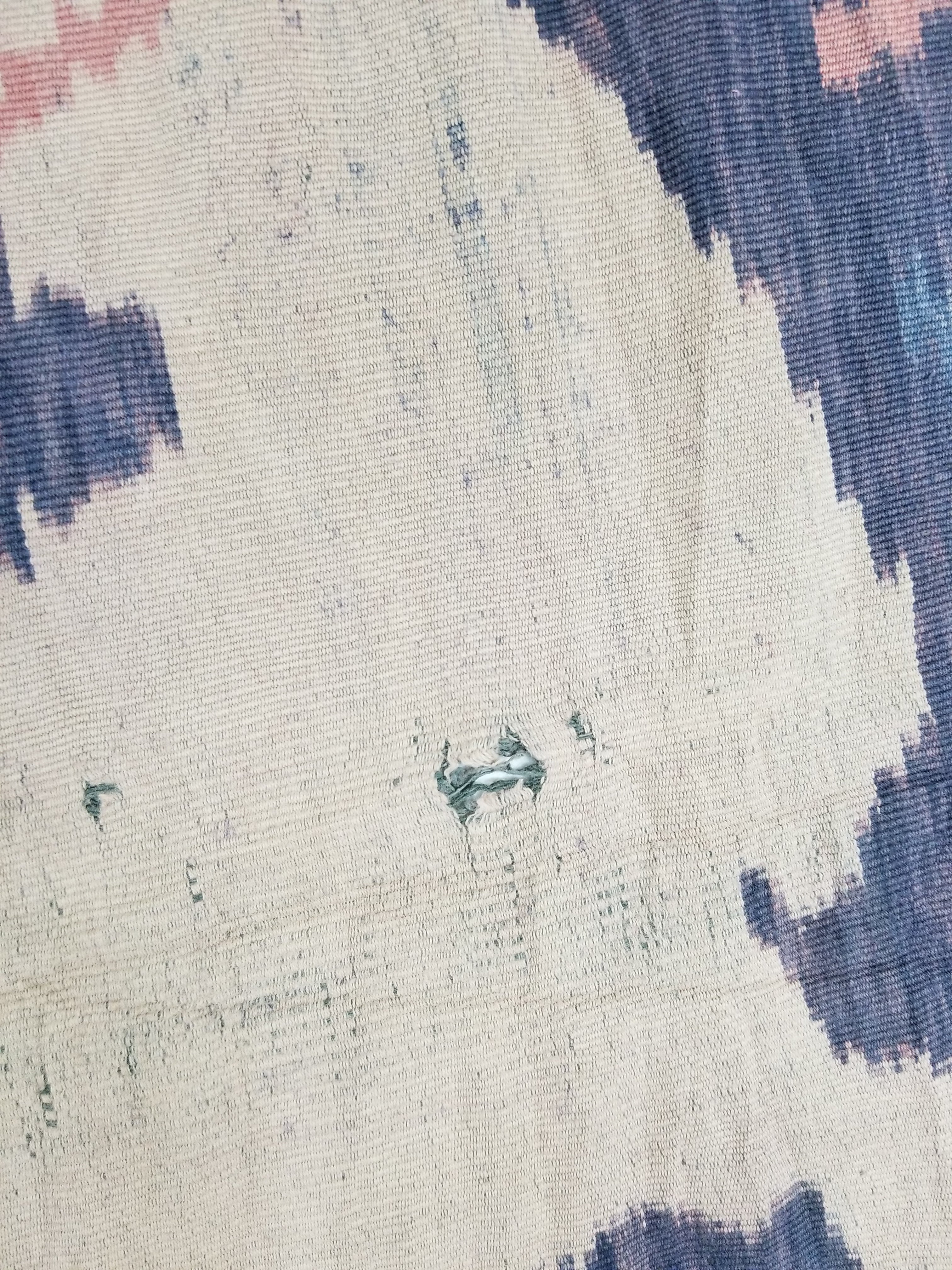 Antique Indonesian Handwoven Sumba Ikat Vertical Seam Wall Hanging 226x152cm