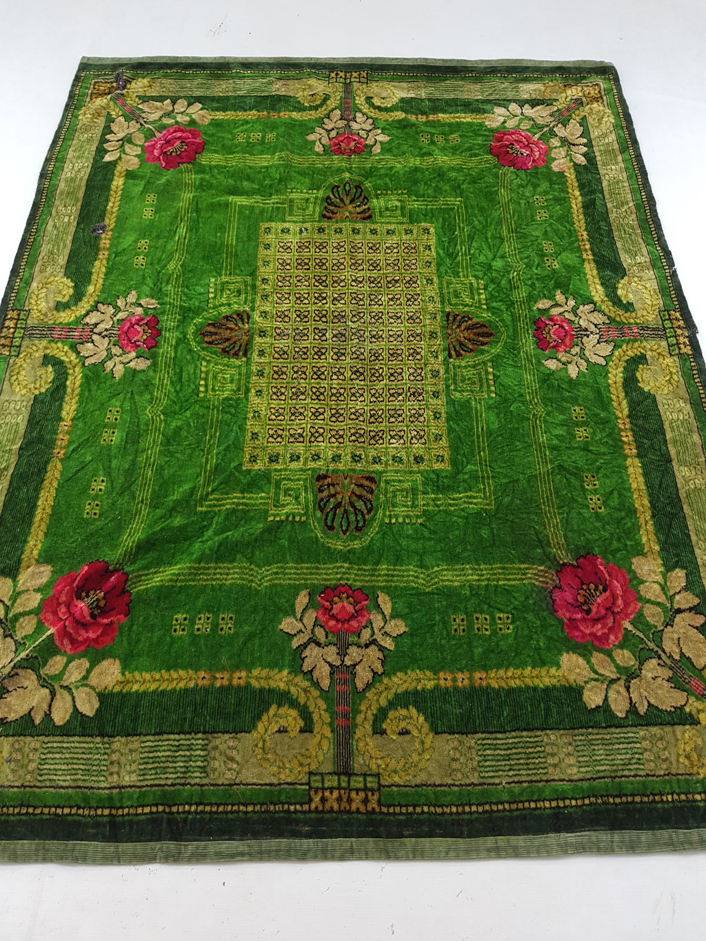 Vintage Traditional Bohemian Floral Velvet Wall Hanging Tapestry 186x140cm