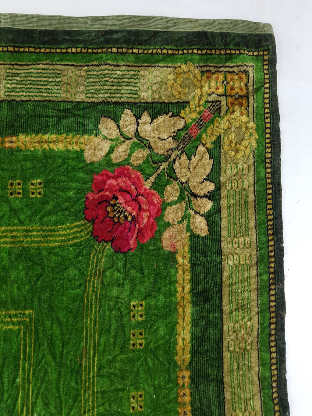 Vintage Traditional Bohemian Floral Velvet Wall Hanging Tapestry 186x140cm