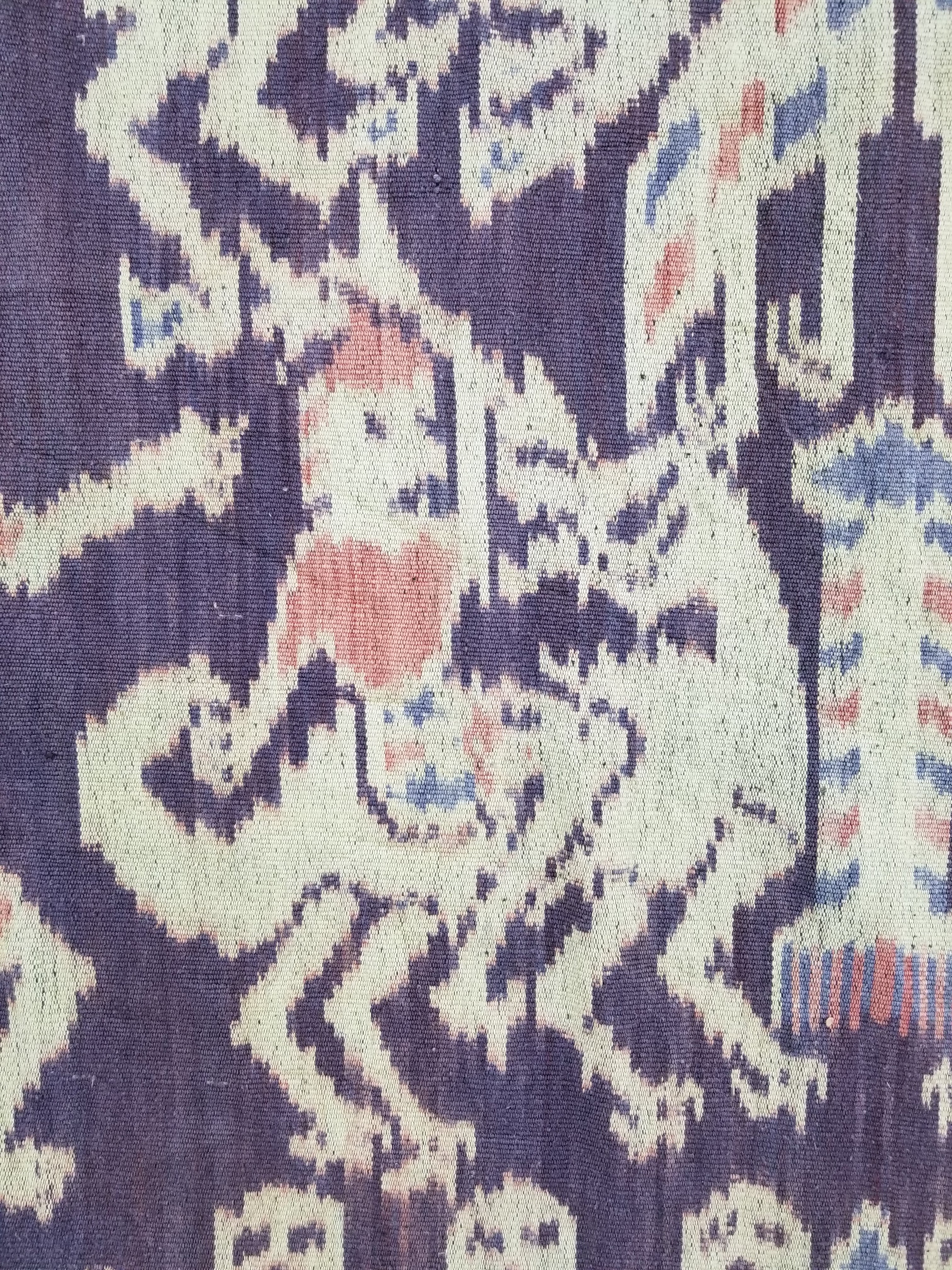 Vintage Indonesian Handwoven Sumba Ikat Vertical Seam Textile 238x116cm