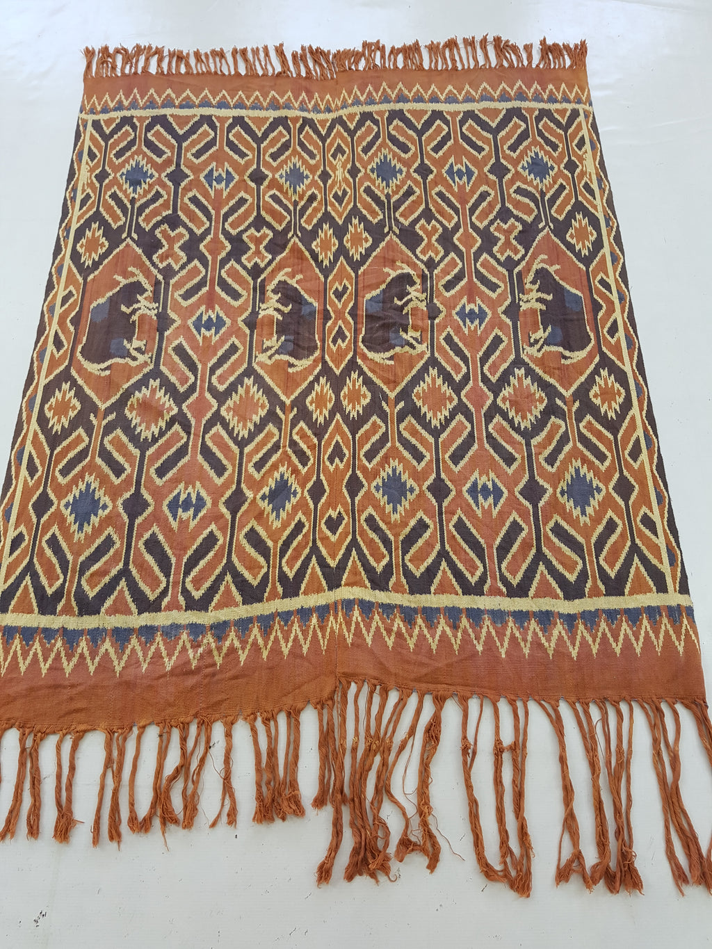 Vintage Indonesian Toraja Sulawesi Vertical Seam Ceremonial Cloth 140x113cm