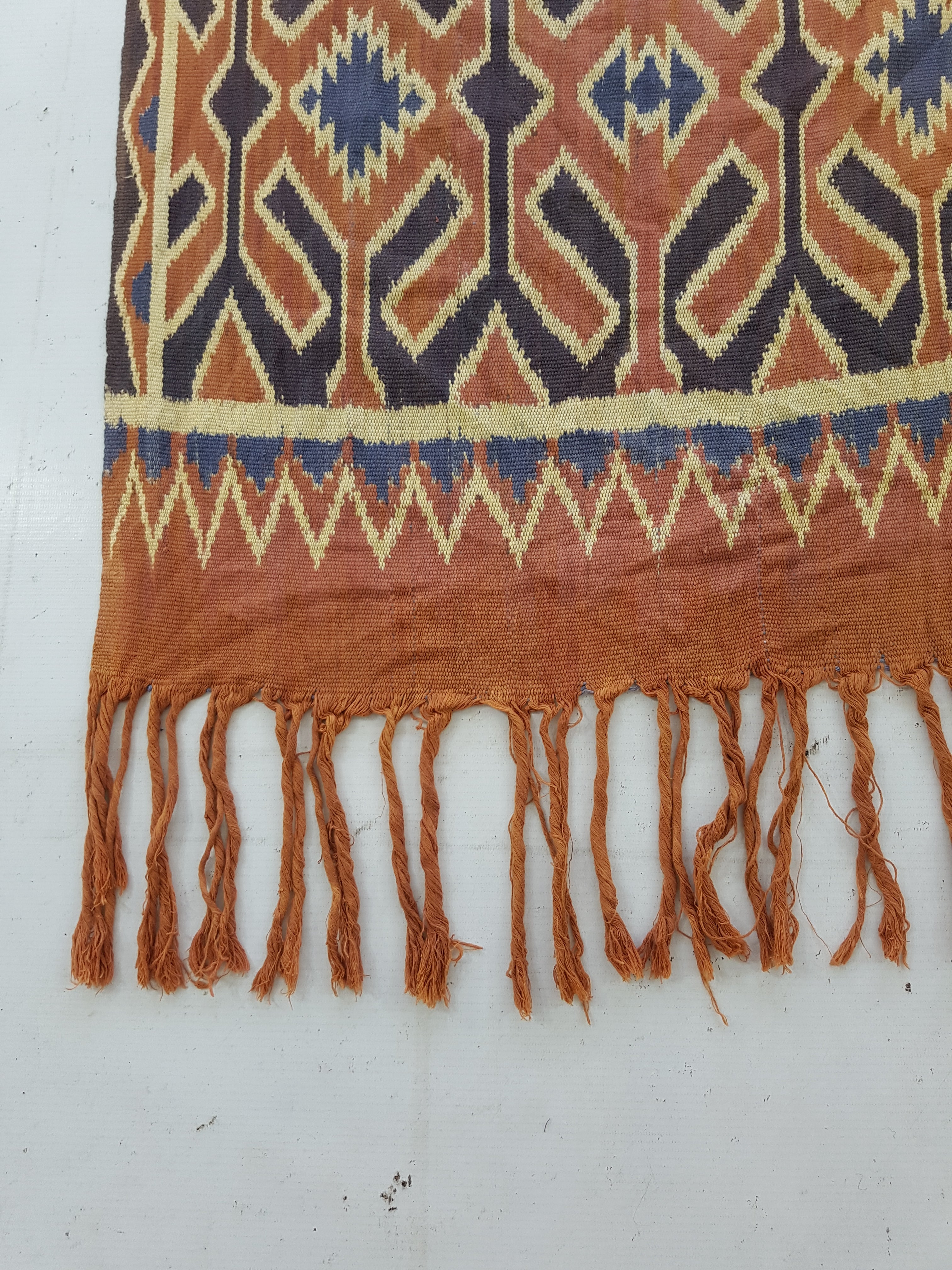 Vintage Indonesian Toraja Sulawesi Vertical Seam Ceremonial Cloth 140x113cm