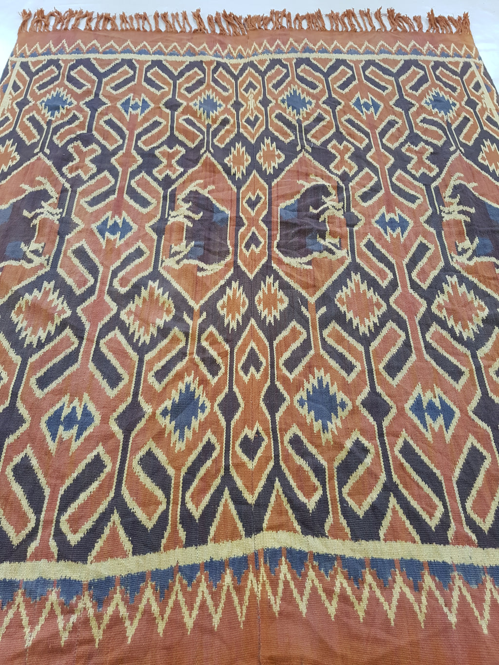 Vintage Indonesian Toraja Sulawesi Vertical Seam Ceremonial Cloth 140x113cm