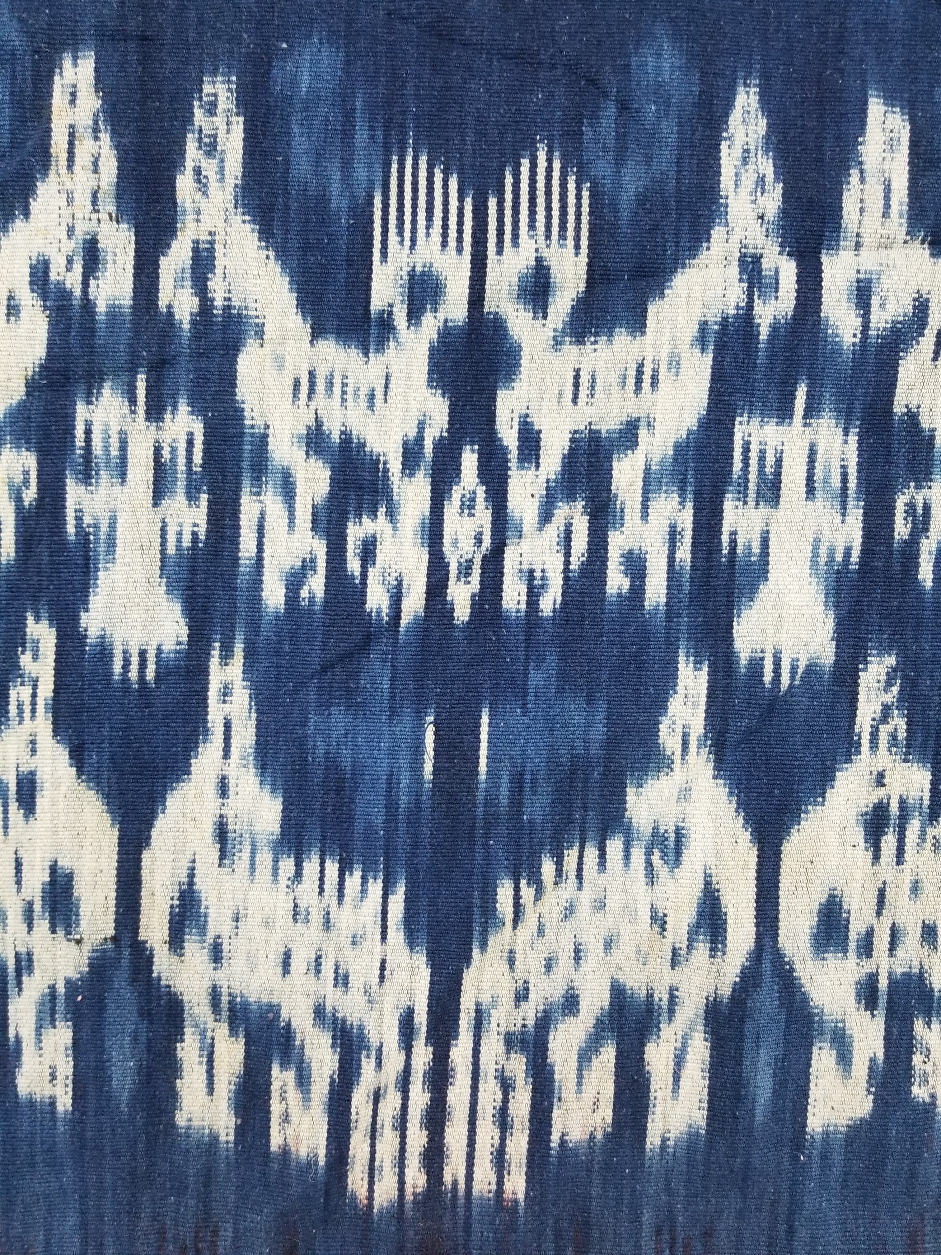 Vintage Indonesian Handwoven Sumba Ikat Vertical Seam Textile 262x121cm