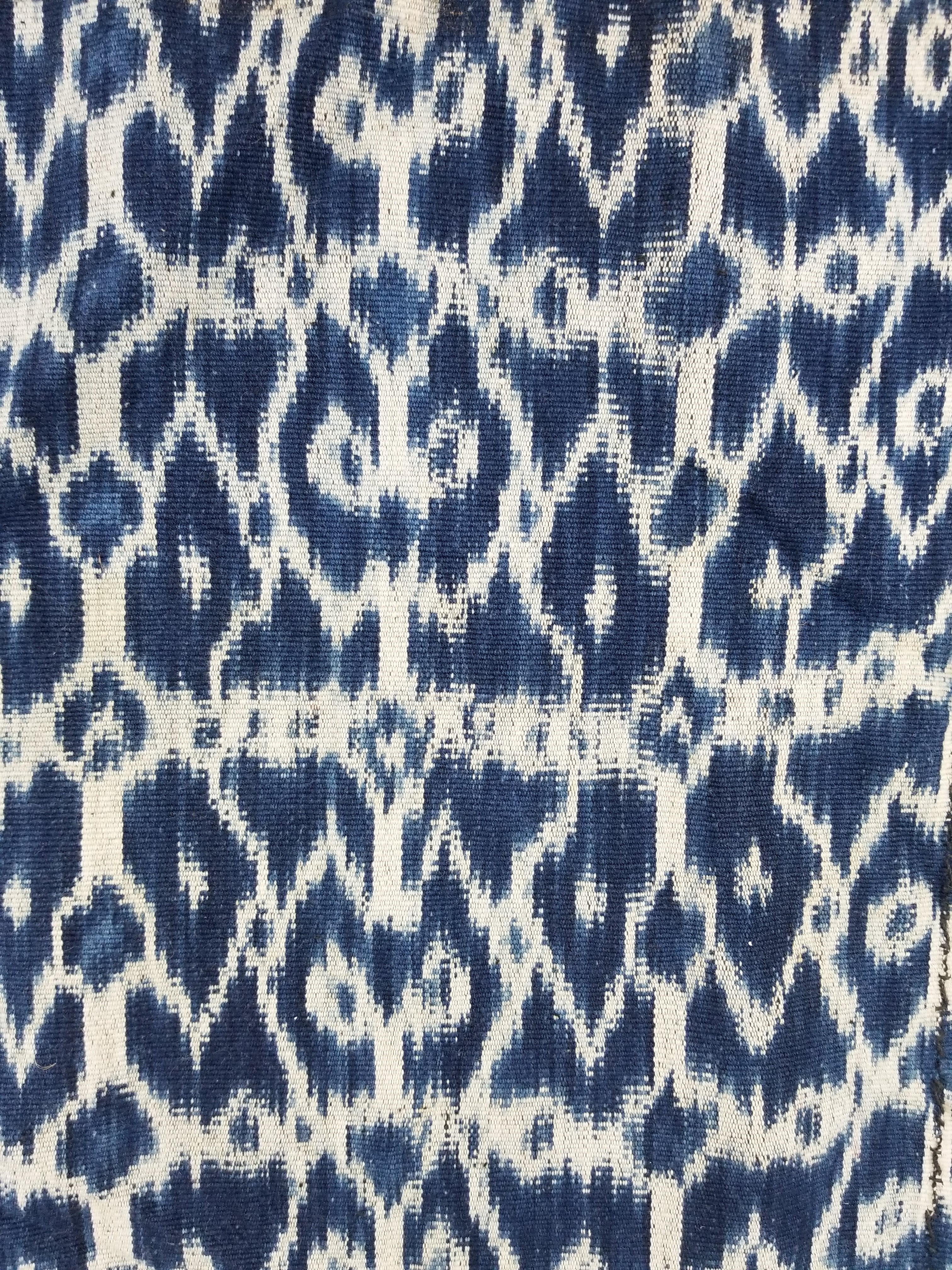 Vintage Indonesian Handwoven Sumba Ikat Vertical Seam Textile 262x121cm