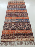 Antique Traditional Indonesian Handwoven Sumba Ikat Vertical Seam Shawl 240x110