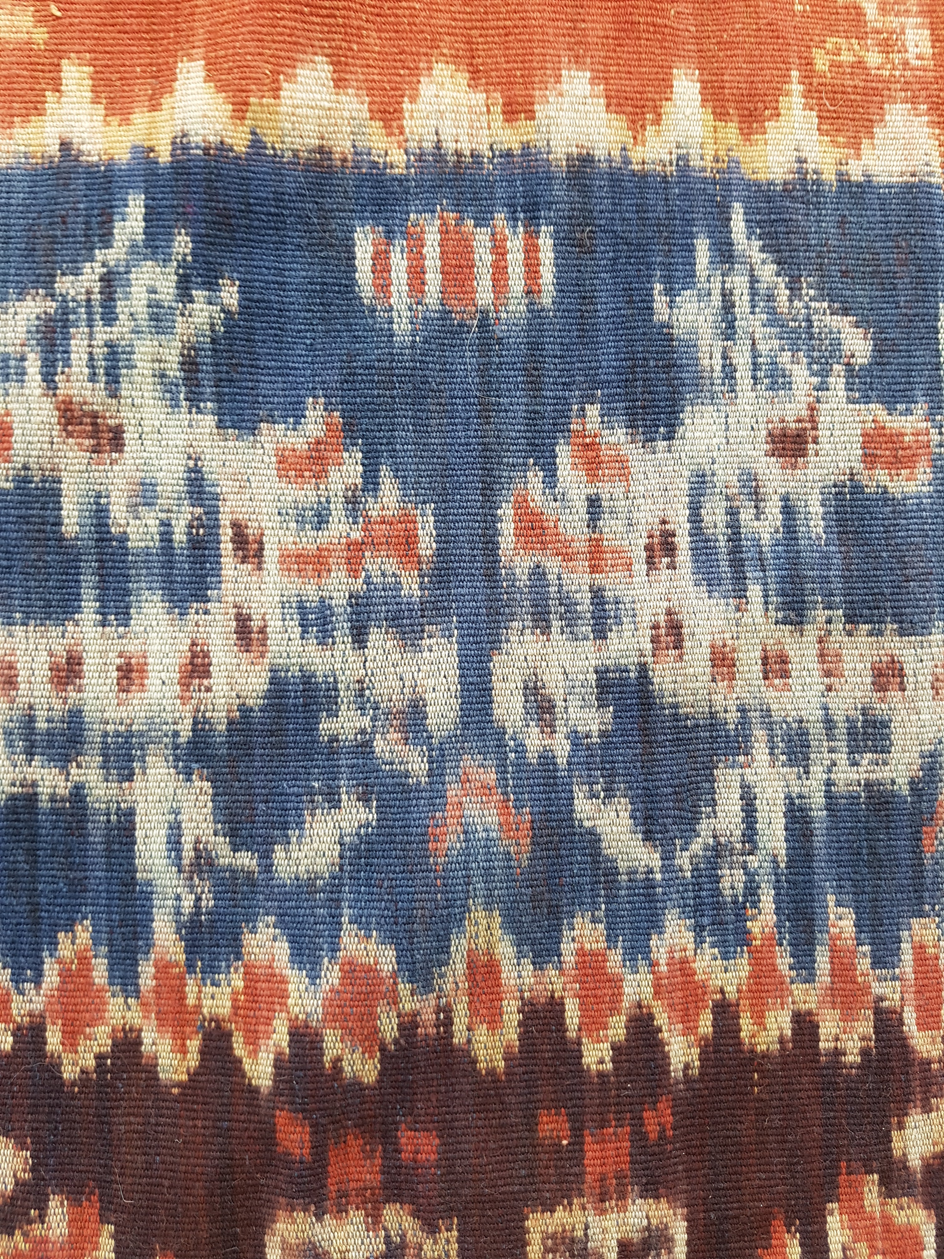 Antique Traditional Indonesian Handwoven Sumba Ikat Vertical Seam Shawl 240x110