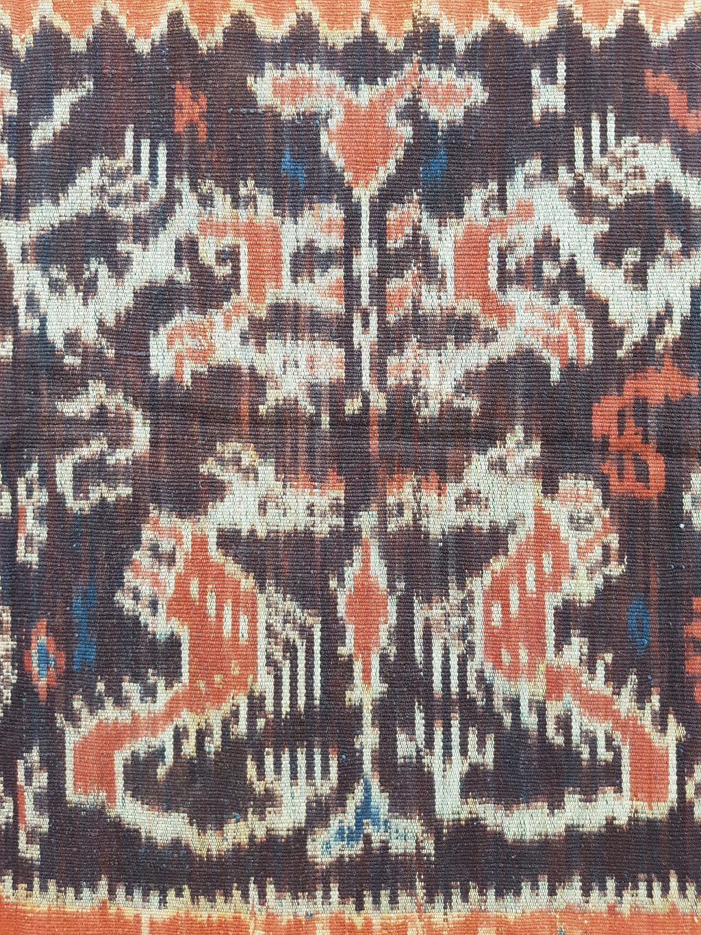 Antique Traditional Indonesian Handwoven Sumba Ikat Vertical Seam Shawl 240x110