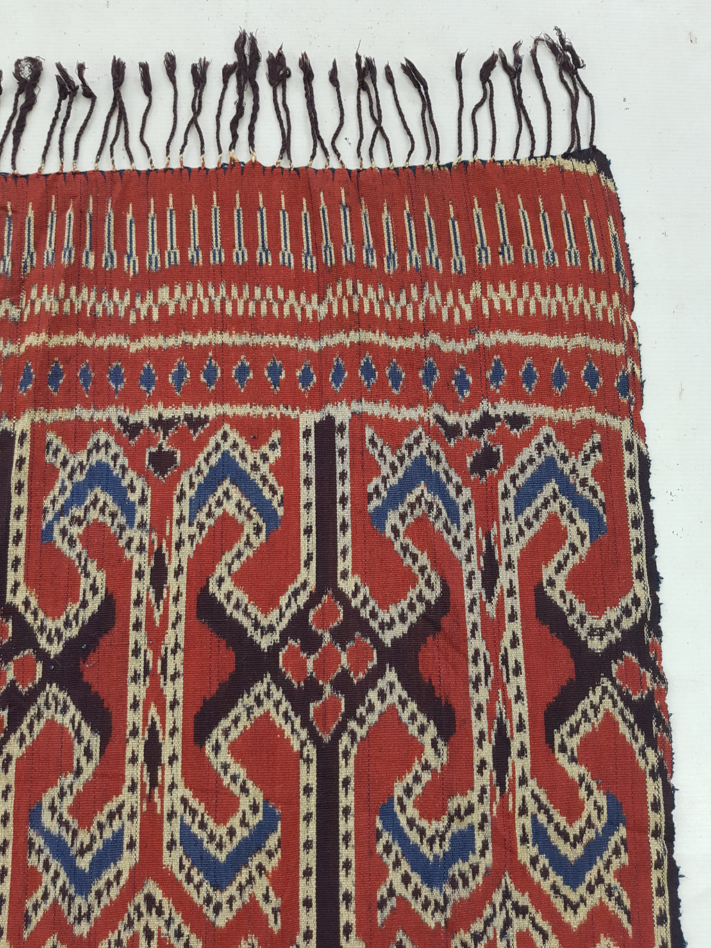 Vintage Indonesian Toraja Sulawesi Vertical Seam Ceremonial Cloth 224x119cm