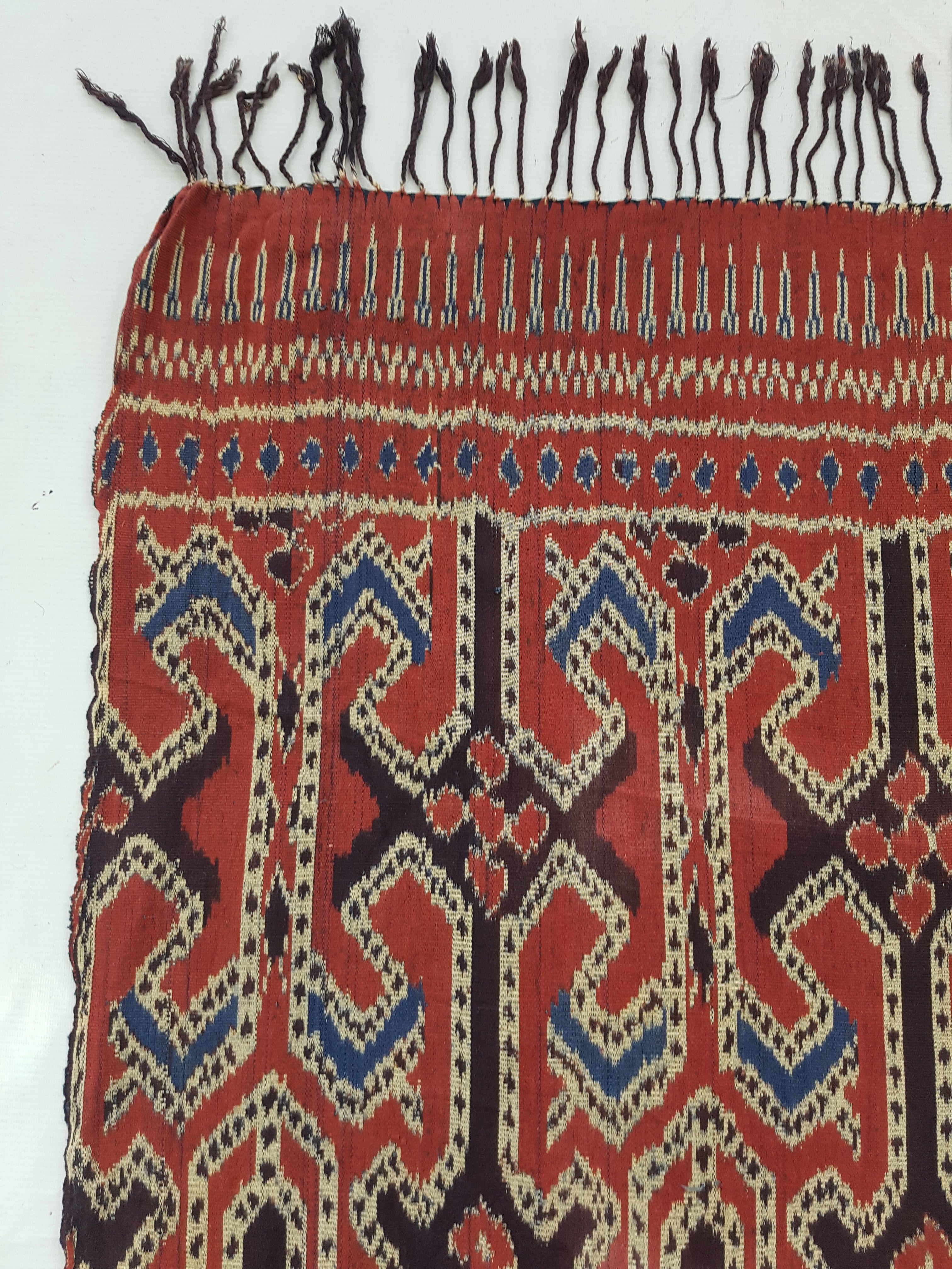 Vintage Indonesian Toraja Sulawesi Vertical Seam Ceremonial Cloth 224x119cm