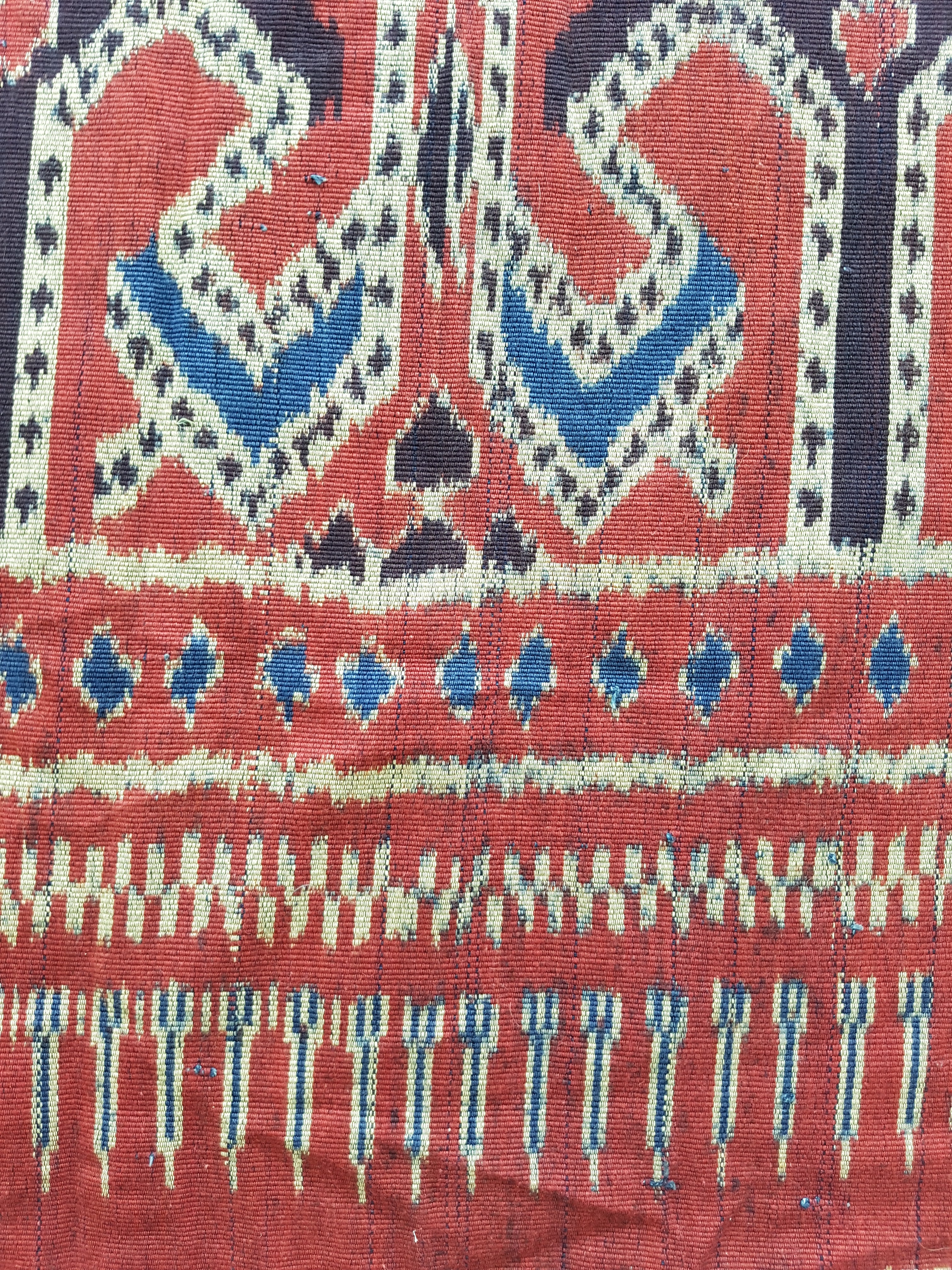 Vintage Indonesian Toraja Sulawesi Vertical Seam Ceremonial Cloth 224x119cm